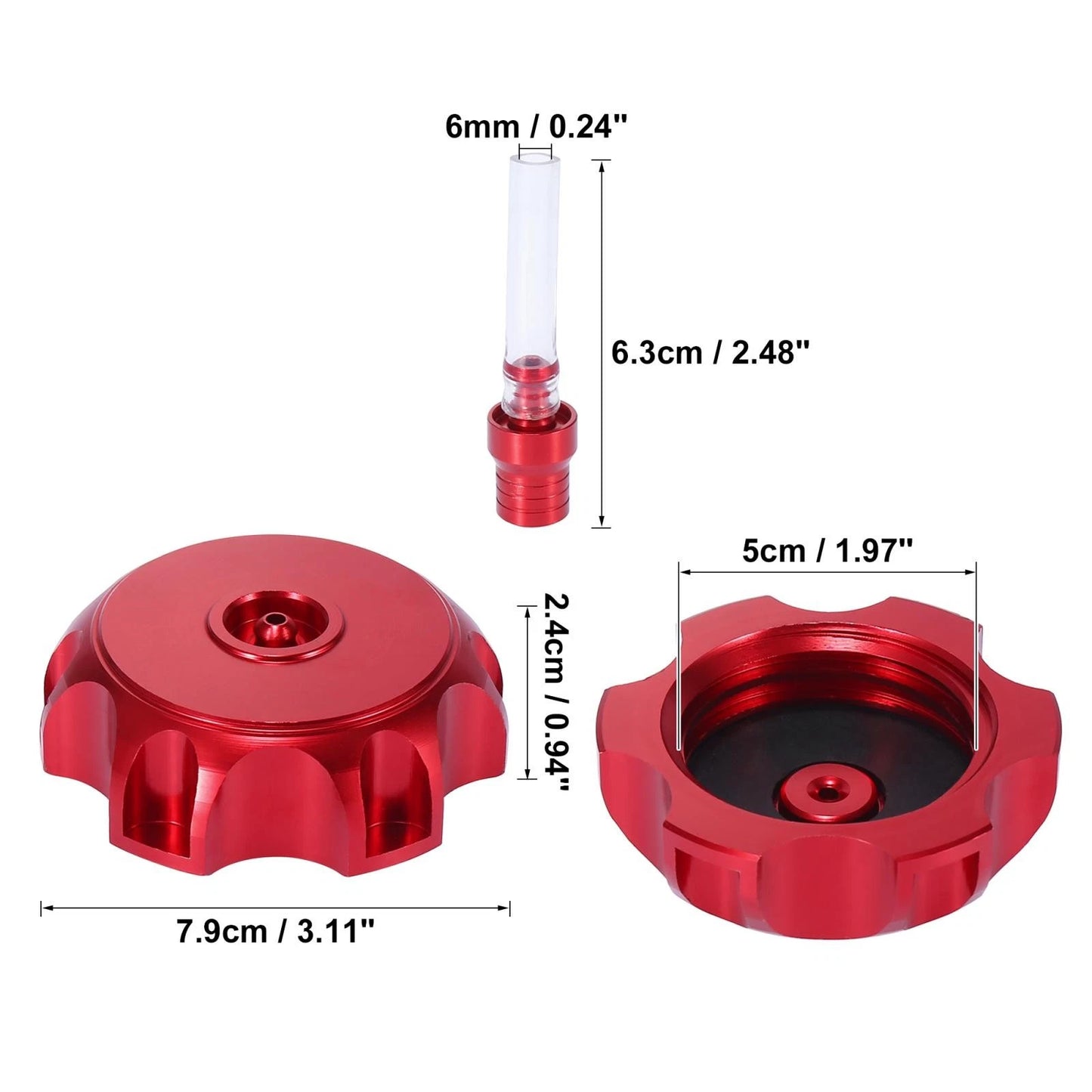 Aluminum Alloy Gas Tank Cap 1 x Off-Road Motorcycles