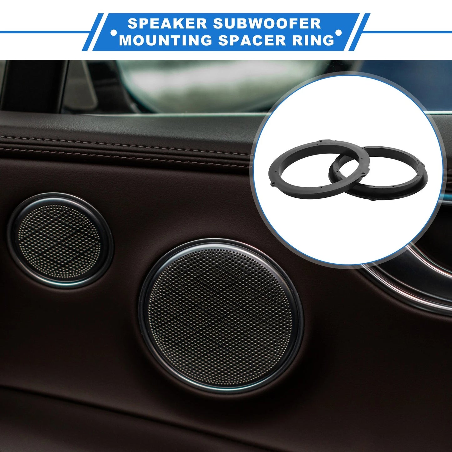 Speaker Spacer Ring for Ford Fiesta 6.5" Tweeter Speakers 2 x Pcs