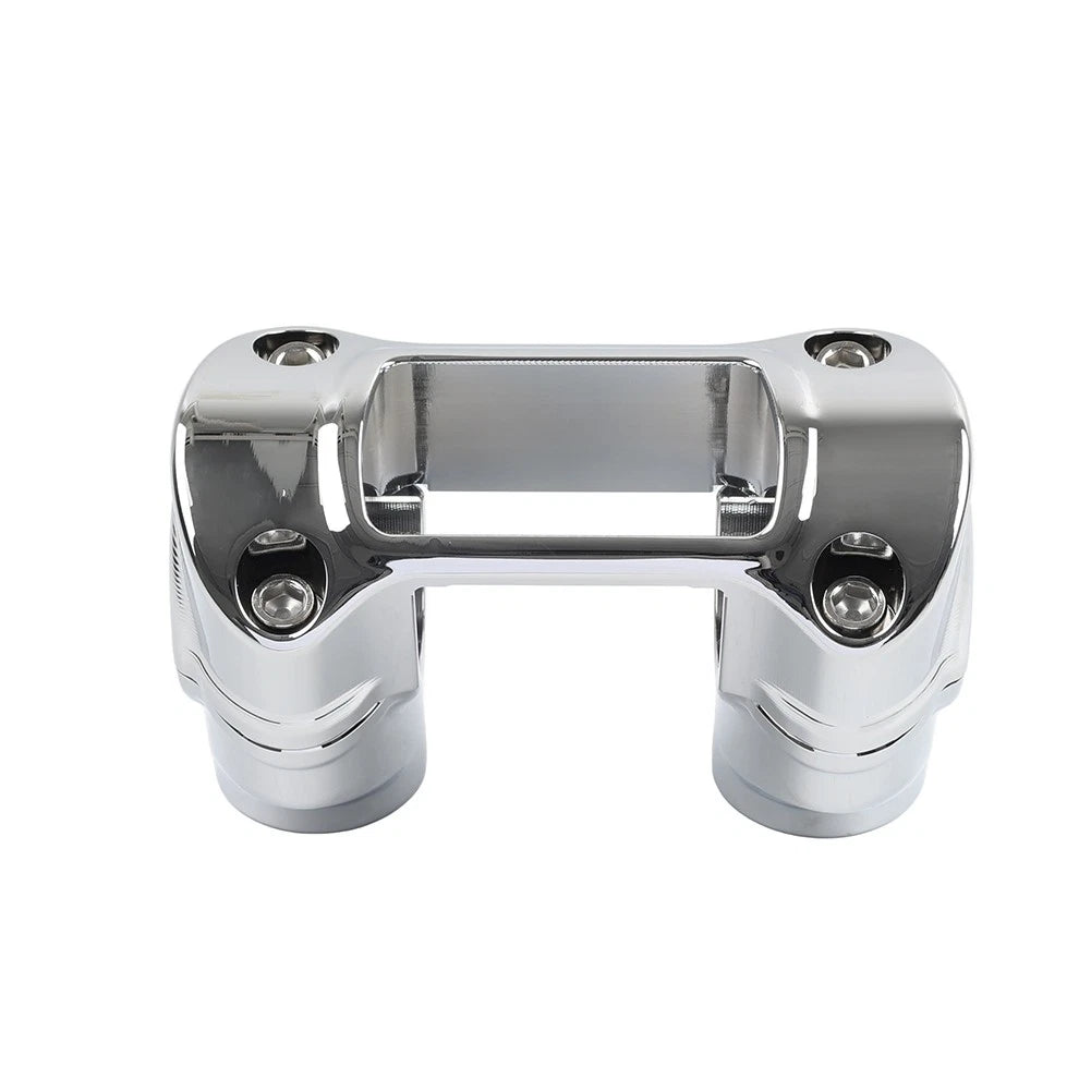2" Handlebar Riser 1 1/4" Bar Clamp Chrome for Harley Softail