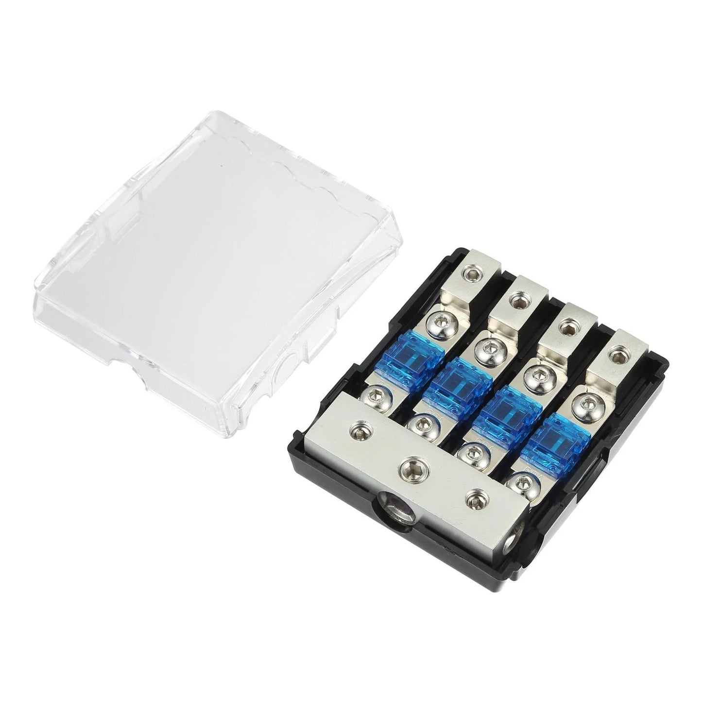 4 Way AFS Fuse Holder Distribution Block w/ 60 Amp Mini ANL Fuses for Car