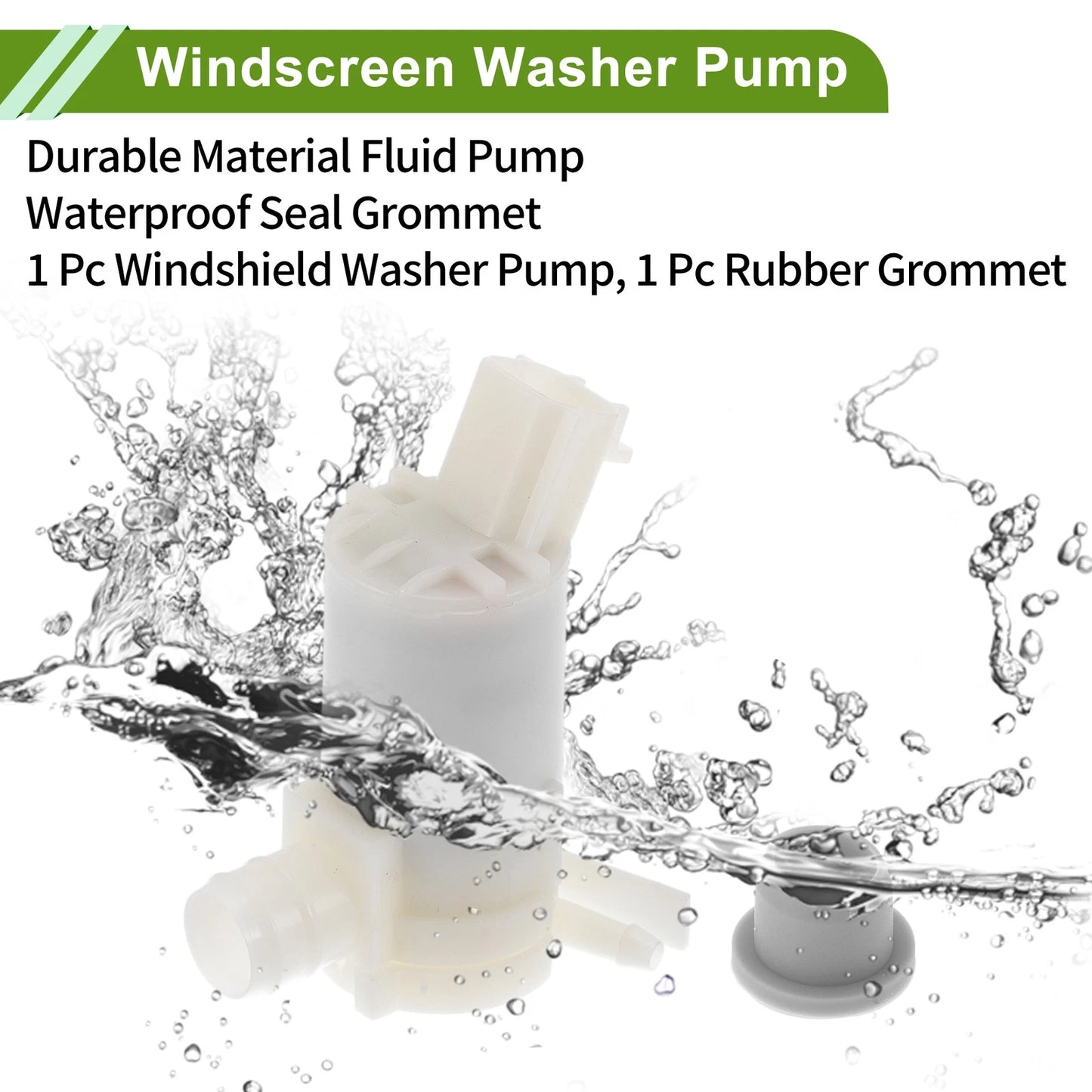 Windshield Washer Pump w/Grommet for Mitsubishi Mirage G4 (2017-2020)