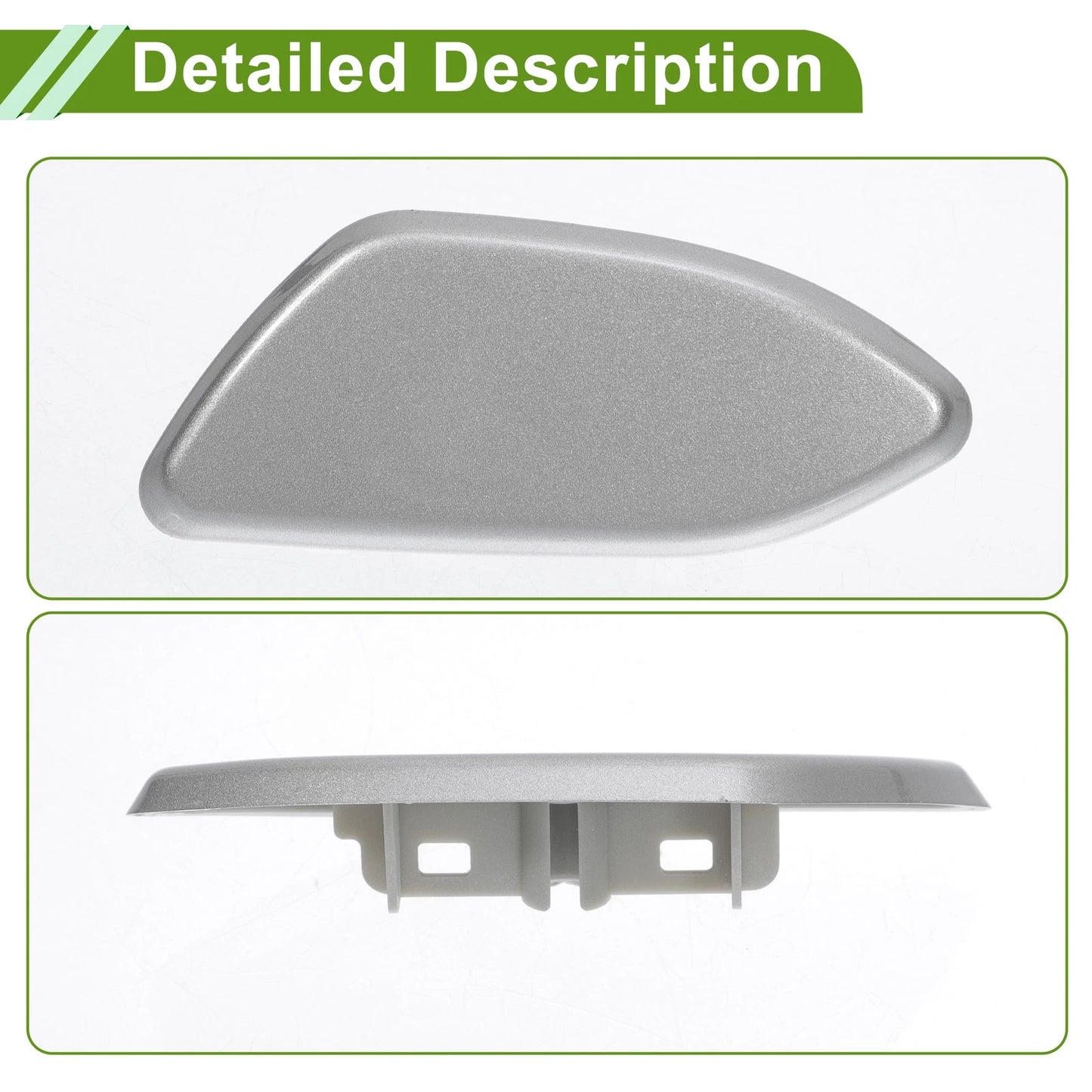 Front Left Washer Nozzle Cover for Toyota Rav4 (2010-2012) Silver Tone