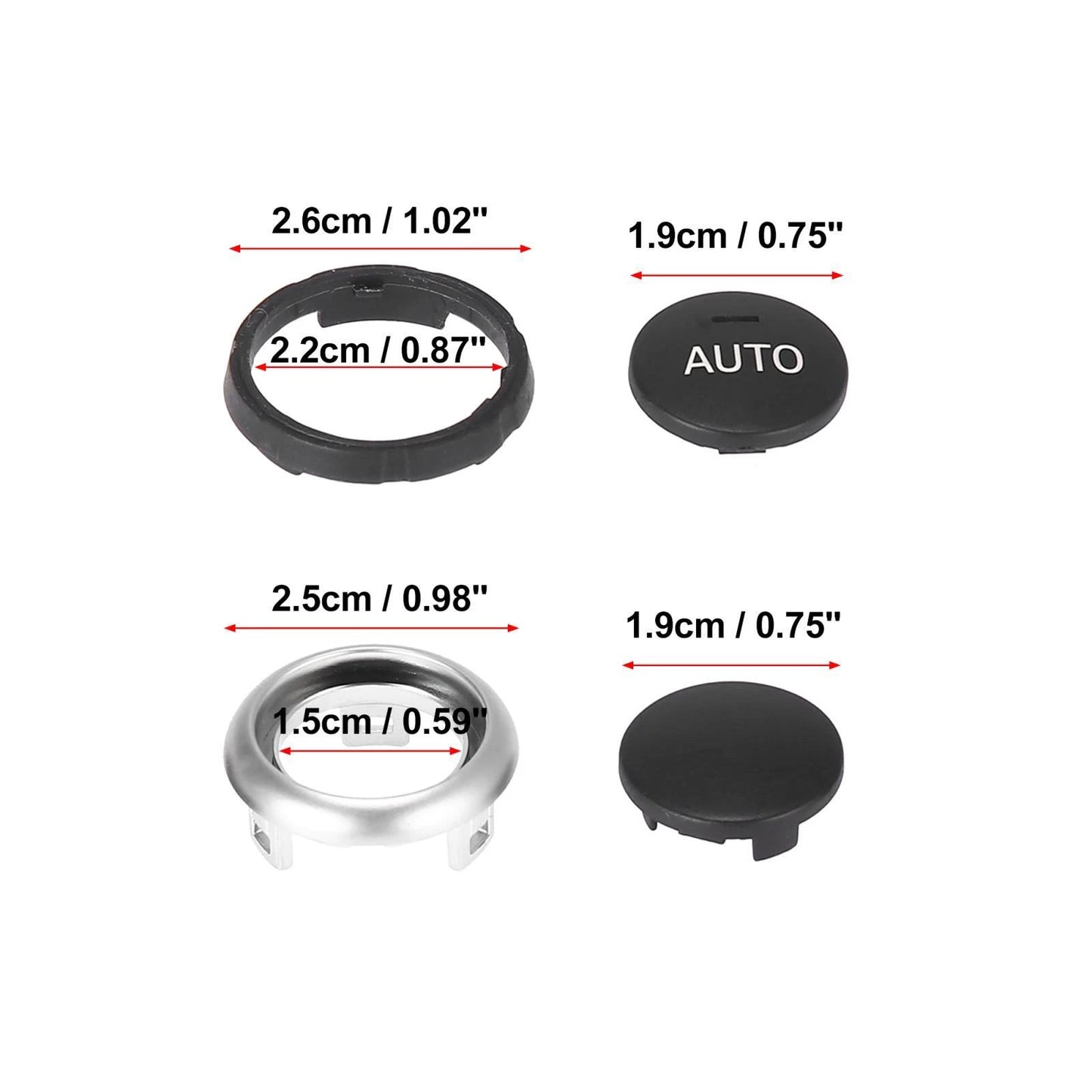 AC Knob Climate Control Switch Repair Kit for BMW 5 6 7 Series X5 X6 (2001-2023)