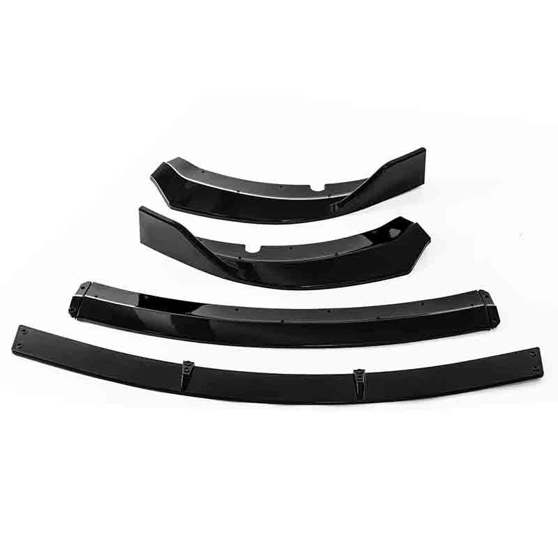Gloss Black Front Bumper Lip Splitter Spoiler Kit for 2015-2022 Dodge Charger