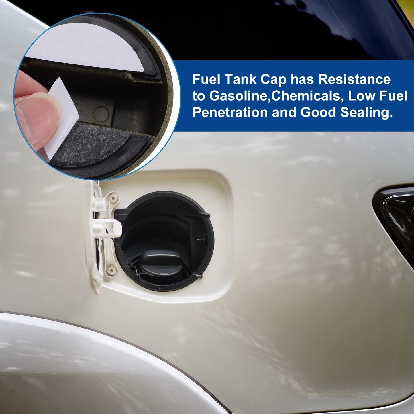 Gold Tone Gas Fuel Tank Cap Cover for Suzuki Jimny (1998-2023)