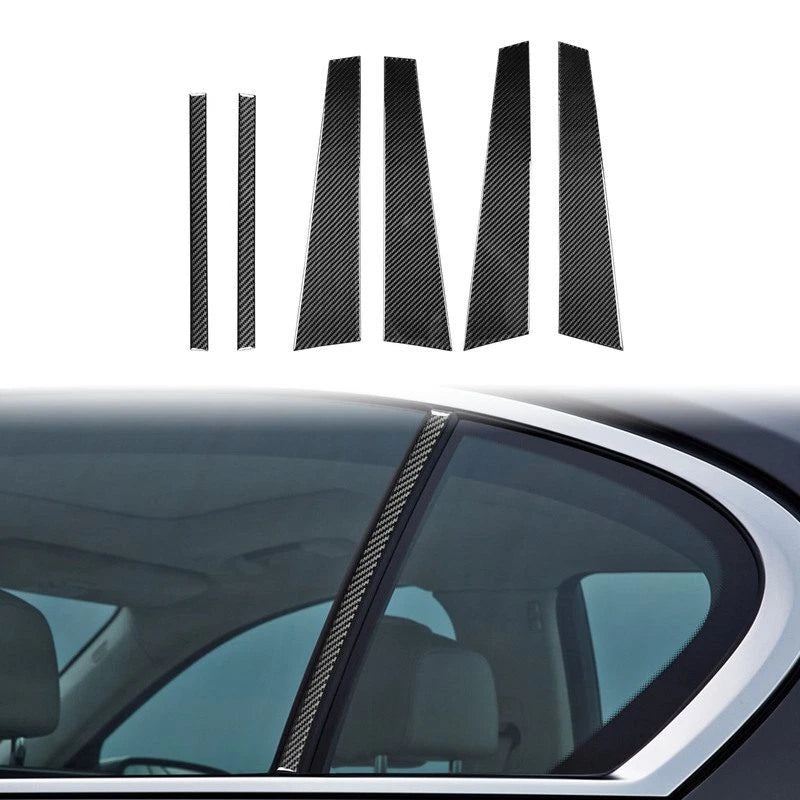 Soft Carbon Fiber A Pillar Panel Trim for BMW 7 Series G11 2016-2022
