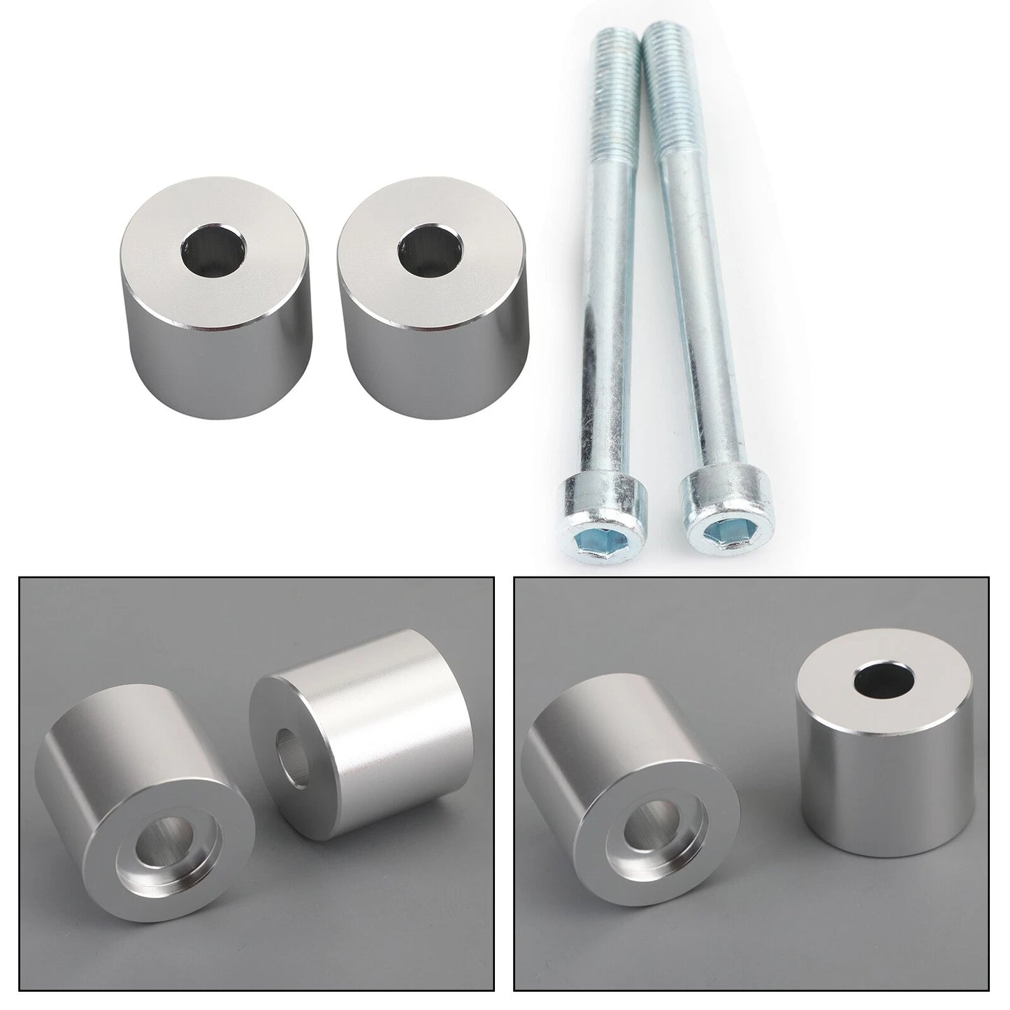 20mm Handlebar Riser Aluminium CNC Silver for Ducati MTS1200 Multistrada (10-19)