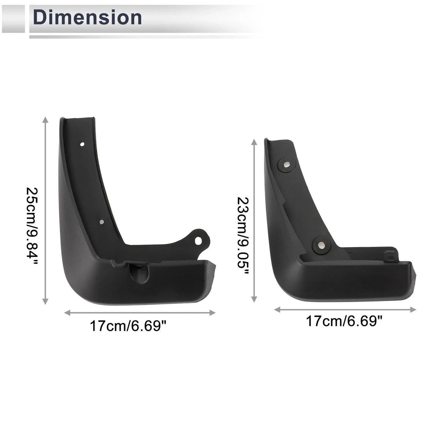 Mud Flaps Splash Guards 1 Set for Mazda Axela (2020-2023)