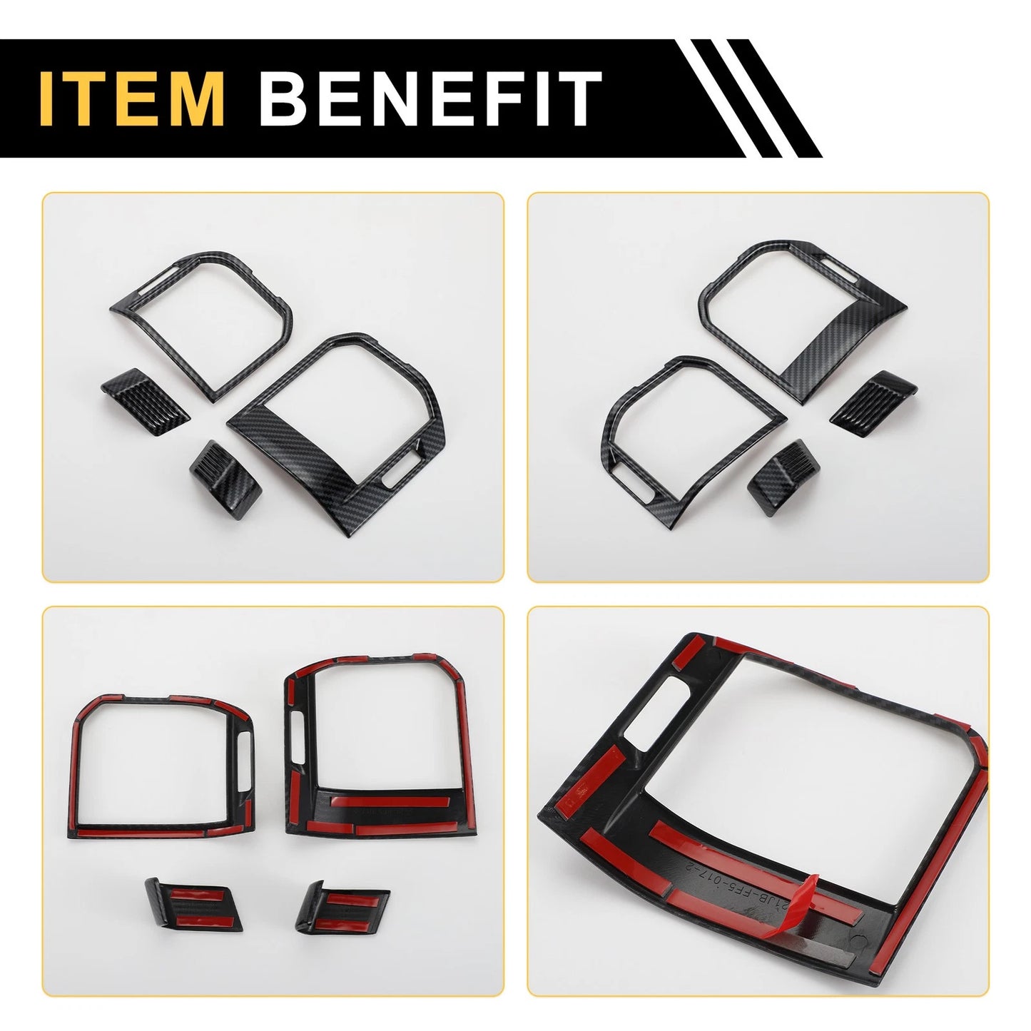Air Vent Cover Trim for Ford F-150 (2021-2024) Black 1 Set
