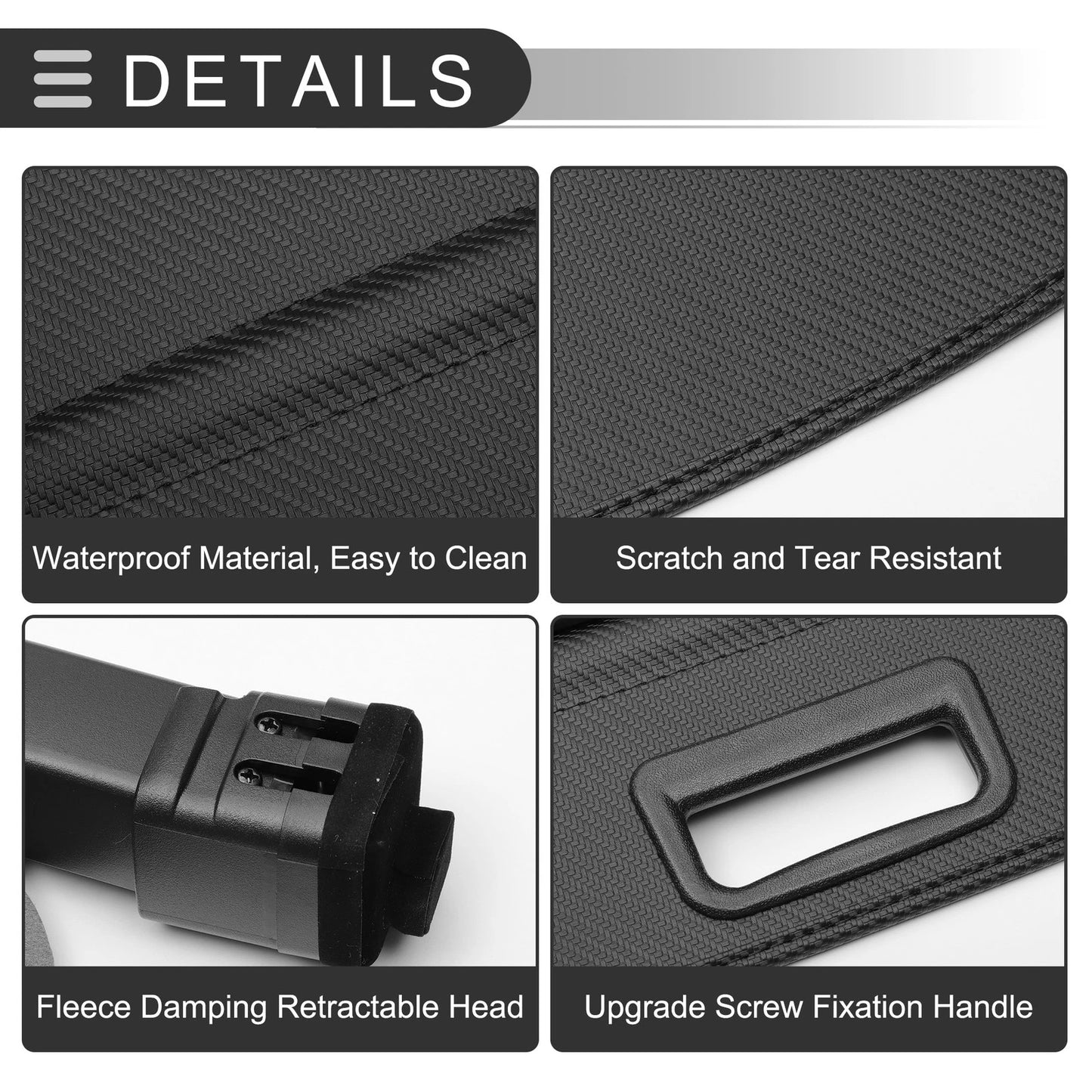 Cargo Cover for Volvo XC90 2003-2014 Carbon Fiber Black