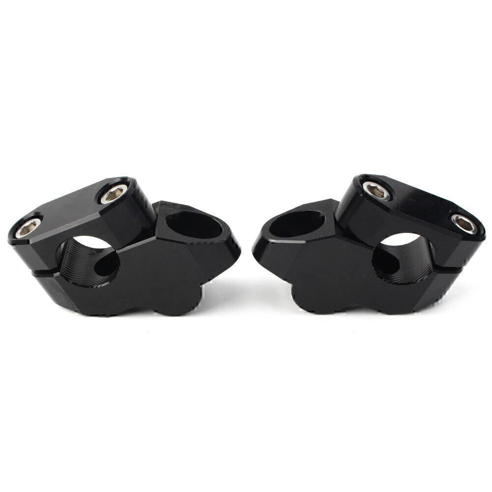 Black Aluminum Handlebar Extensions for Motorcycle - Riser