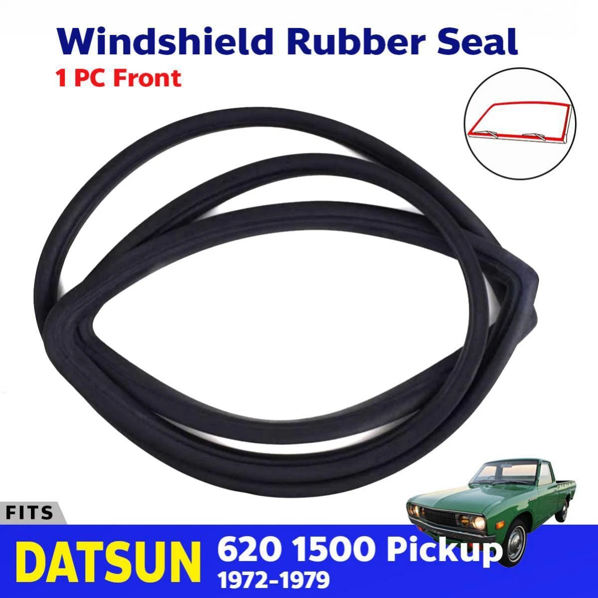 Front Windshield Glass Rubber Seal Belt Fits Nissan Datsun 620 Ute Truck 1972-79
