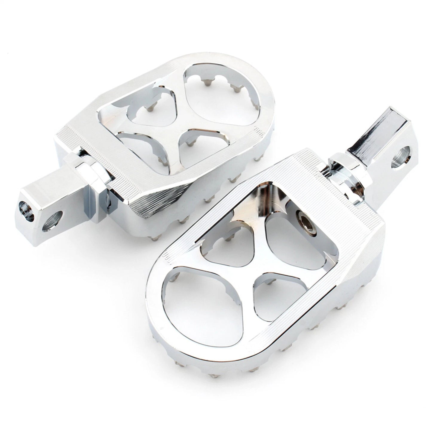 Wide Chrome Motorcycle Driver Footpegs for BMW R18 (2020 - Present)