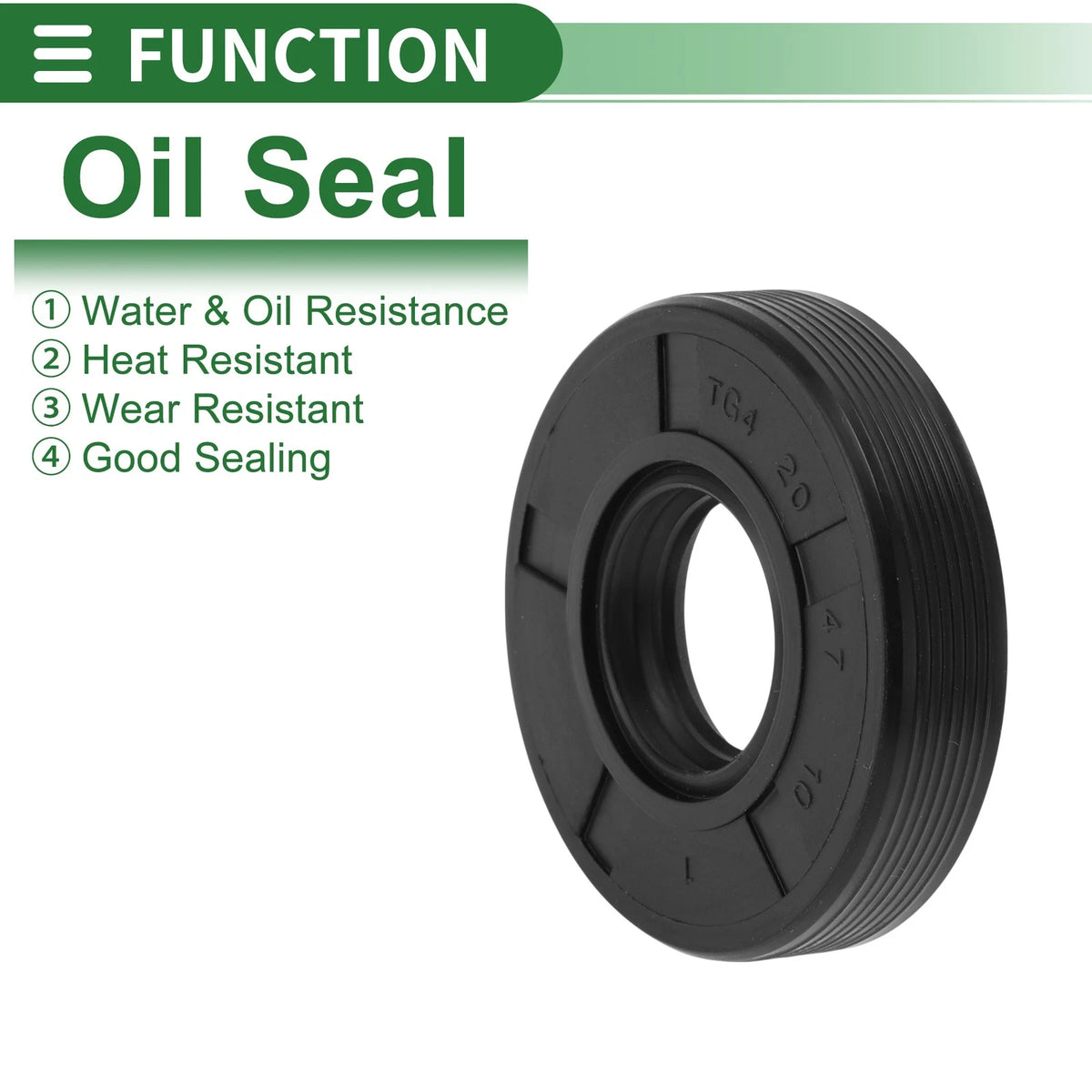 Oil Seal / 20x47x10mm / NBR Rubber Rotary Shaft Seal for MakeModel