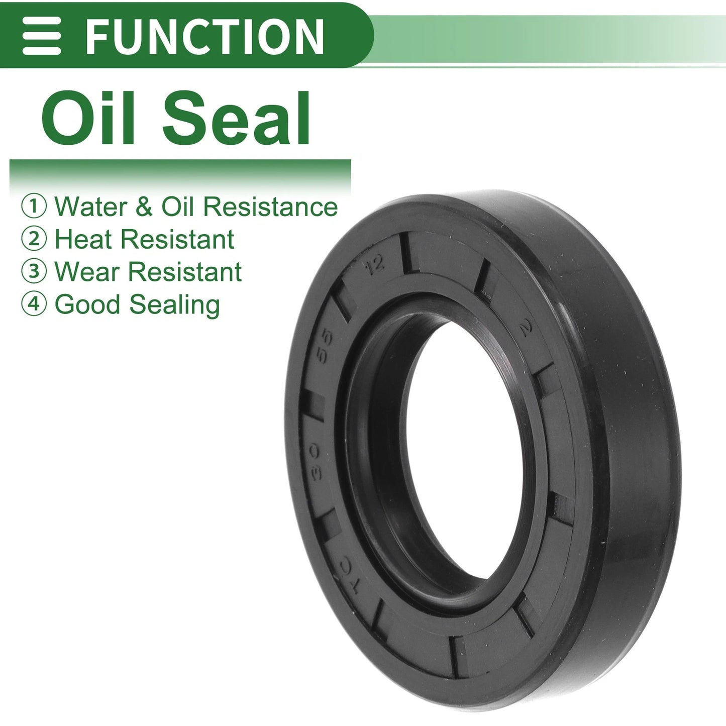 Oil Seal / 30x55x12mm / Seal Ring NBR Rubber / for Make Model