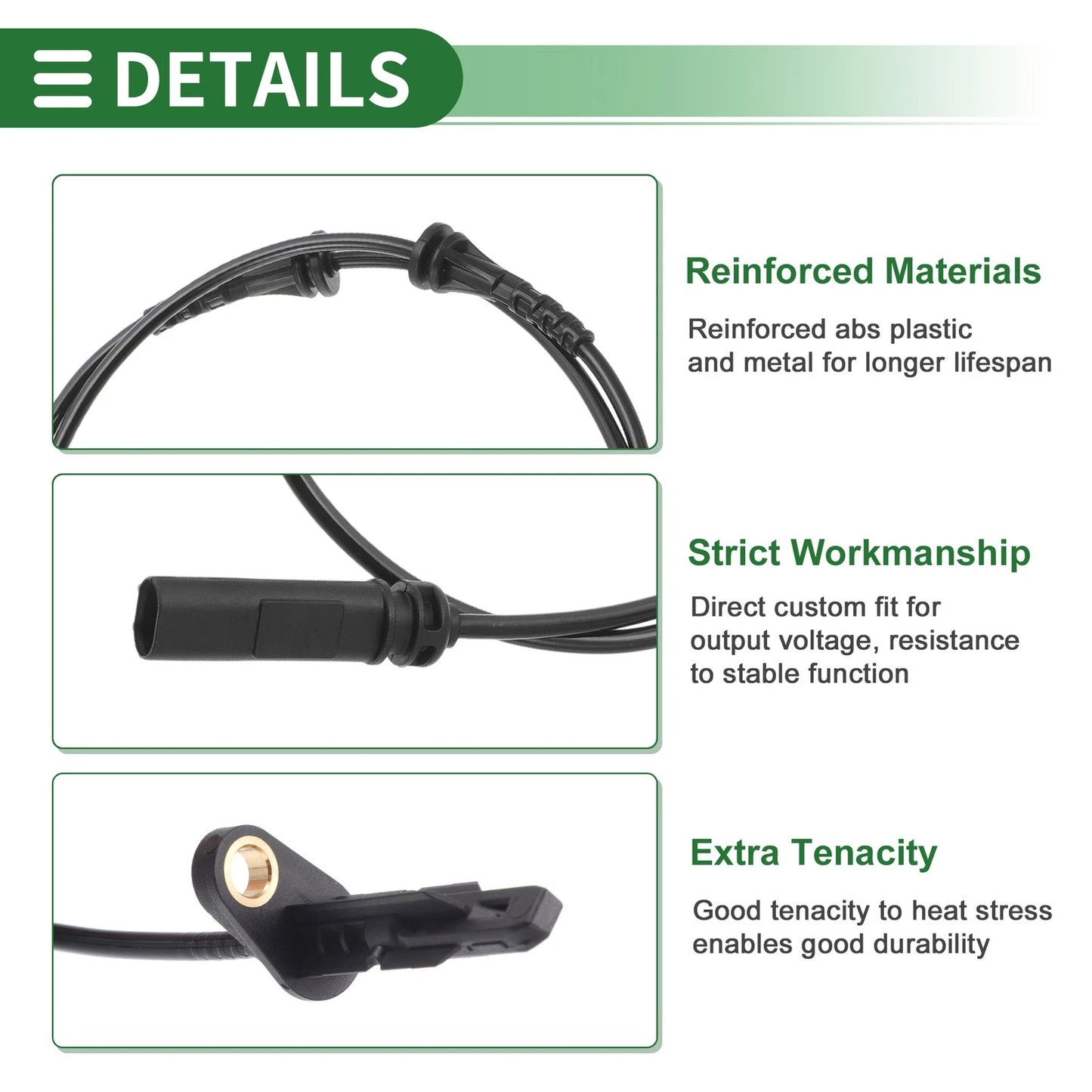ABS Wheel Speed Sensor for BMW X3 G01 All Engine (2018-2023) 2 x Rear
