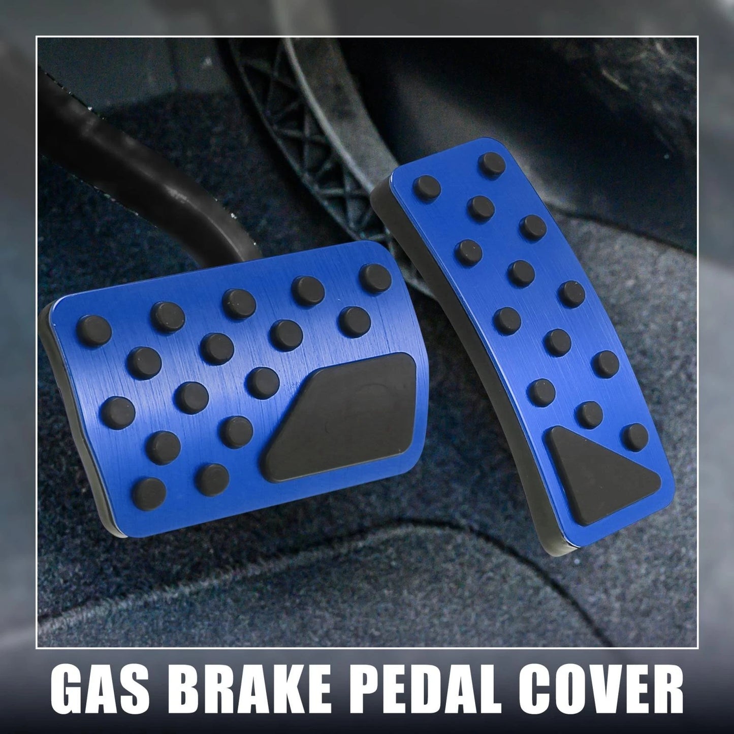 Brake Pedal Pad & Gas Accelerator Cover Blue for Jeep (2011-2021)