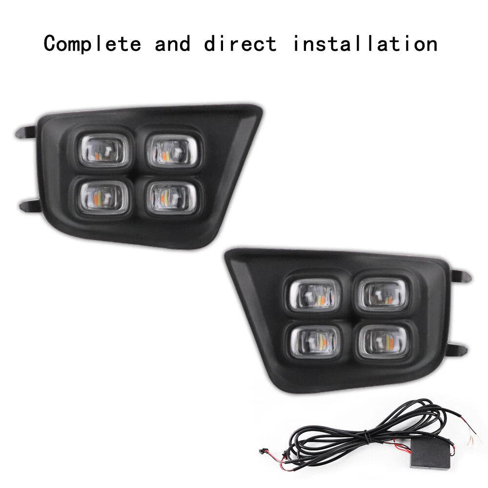 LED Daytime Running Fog Lights w/ Turn Signal for Toyota Tacoma (2012-2015)
