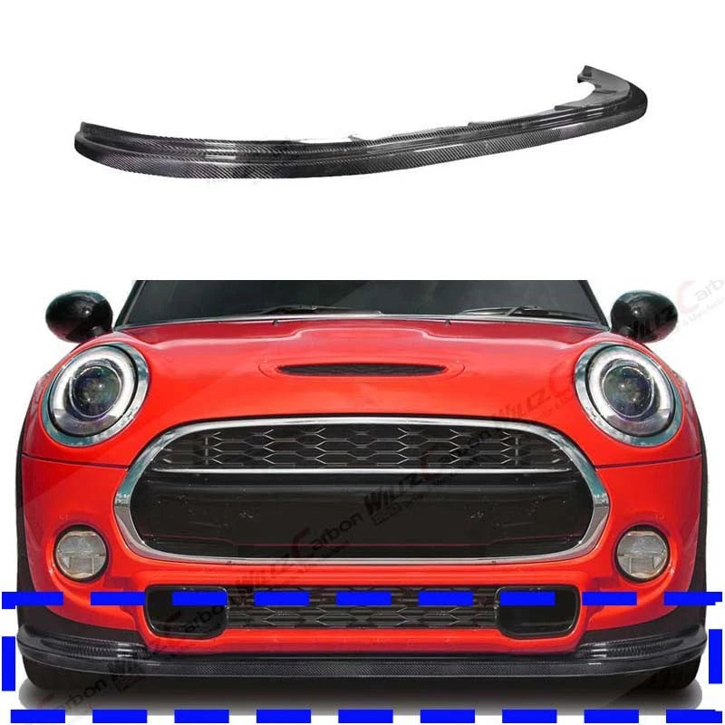 Real Carbon Fiber Front Bumper Lip for Mini Cooper S F56 F57 F55 2014-2020