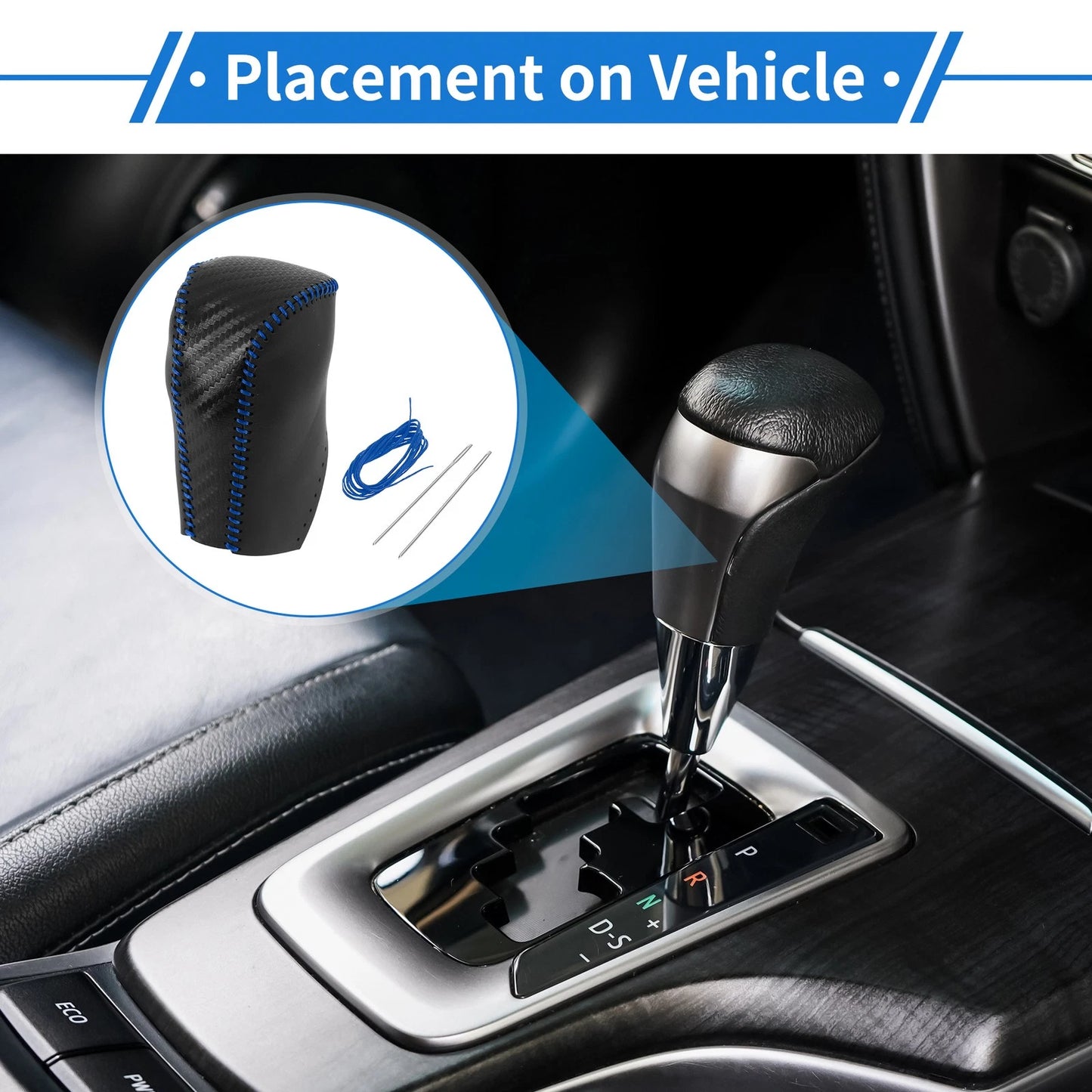 Gear Shift Knob Cover / Carbon Fiber for Toyota RAV4 (2013–2016)