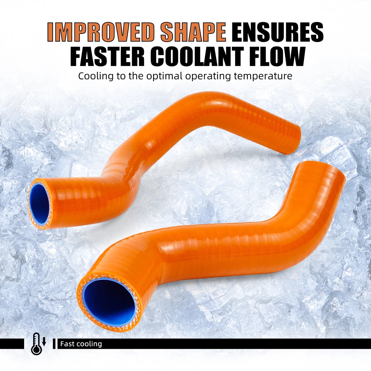 Silicone Radiator Coolant Hose for KTM 790/890 Adventure/R (2019-2025)