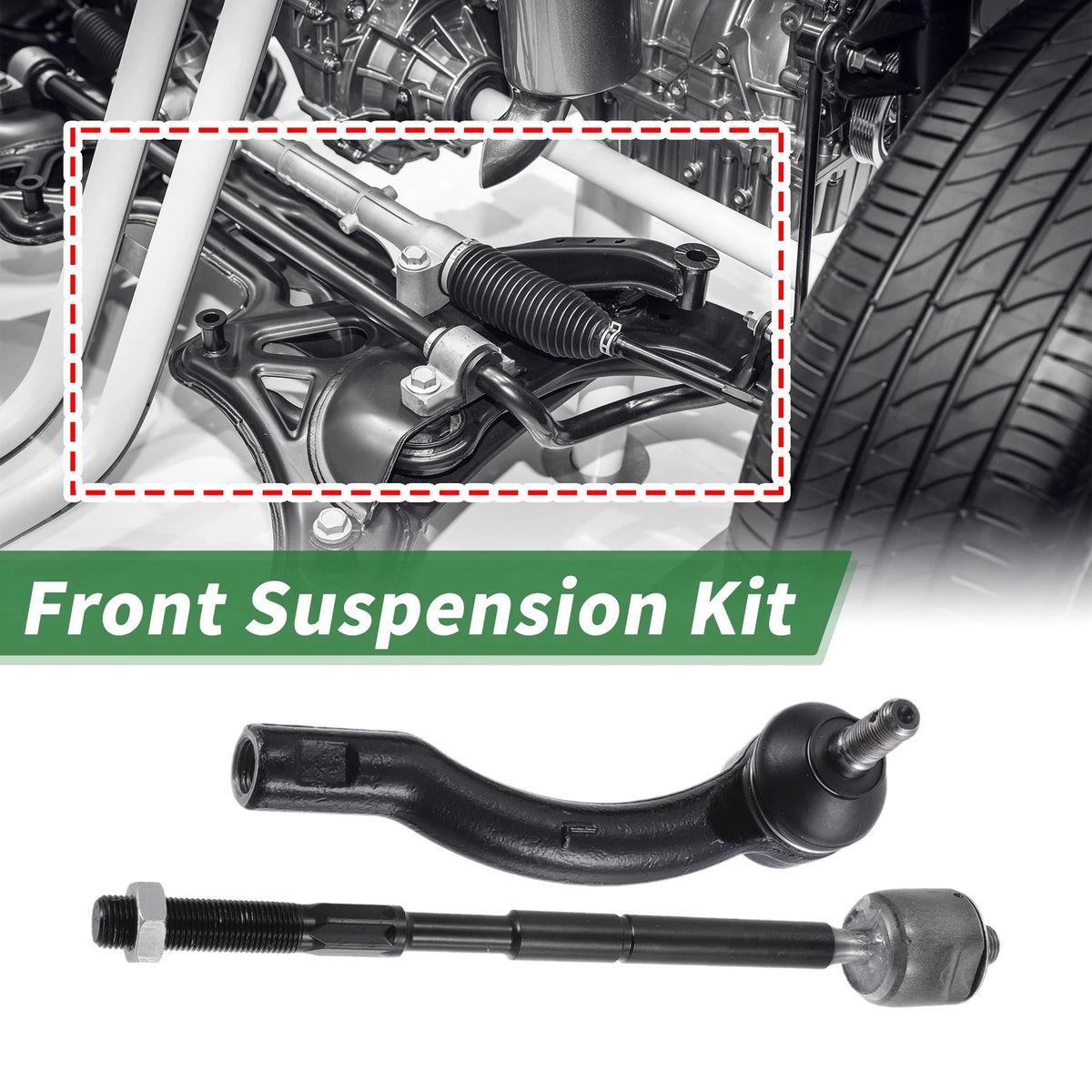 8 x Front Suspension Tie Rod End Front Sway Bar Link for Toyota Corolla