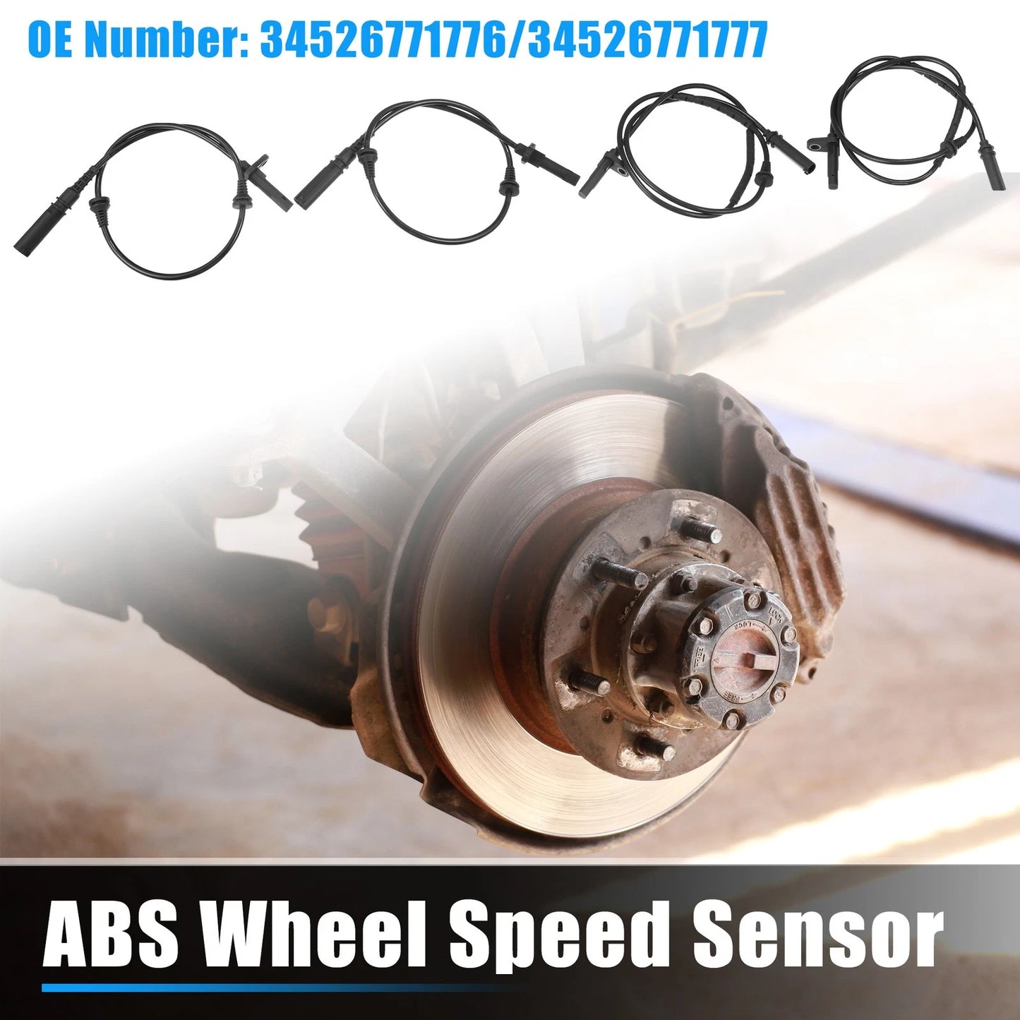4 Pcs ABS Wheel Speed Sensors for BMW X5 (2000-2006)