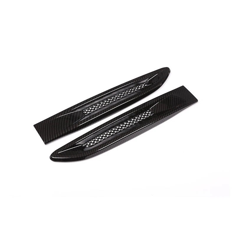 Carbon Style Side Fender Air Vent Cover Frame fit For Jaguar XE XF 2016-2021