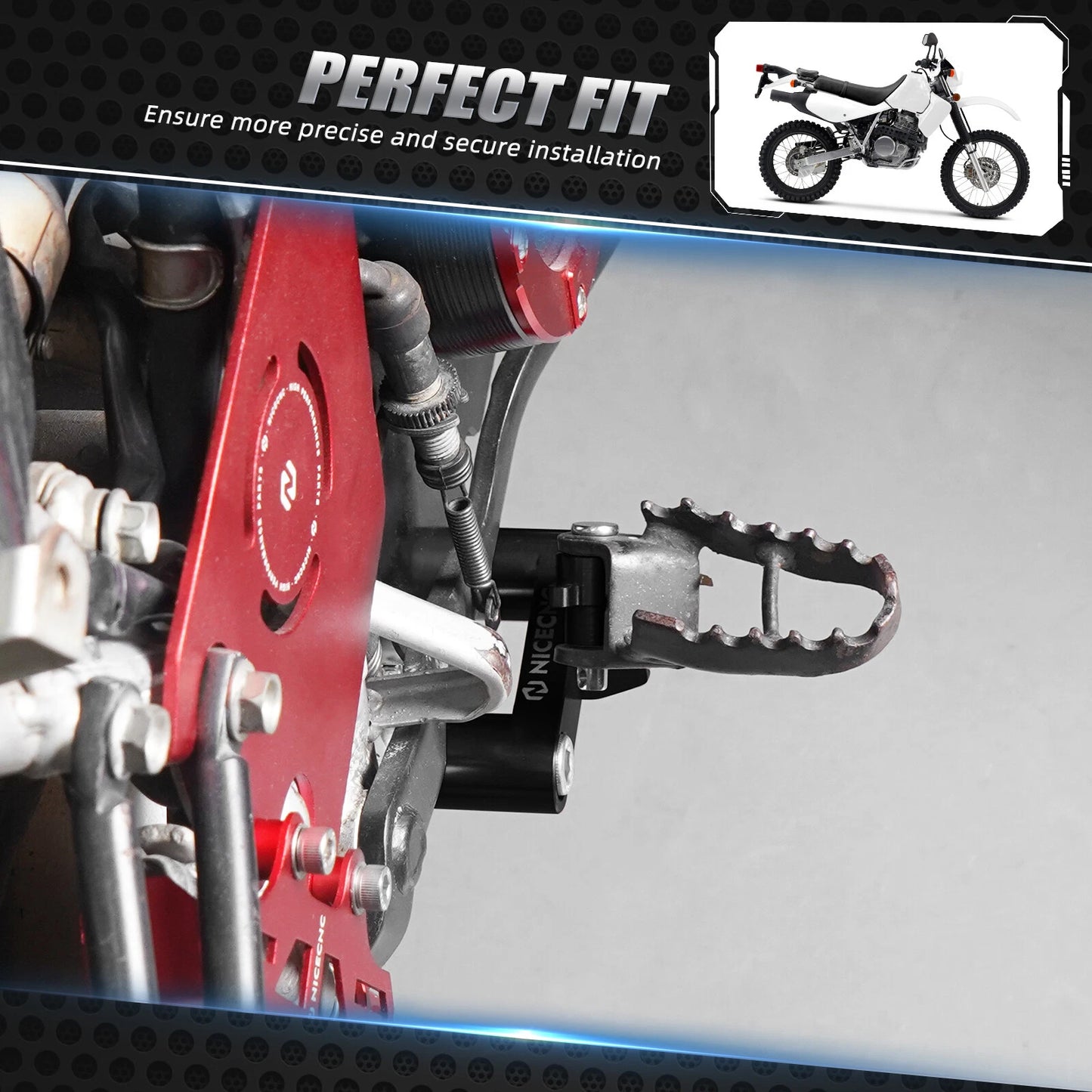 Right Foot Peg Mount Kit for Honda XR650L (1993-2025)