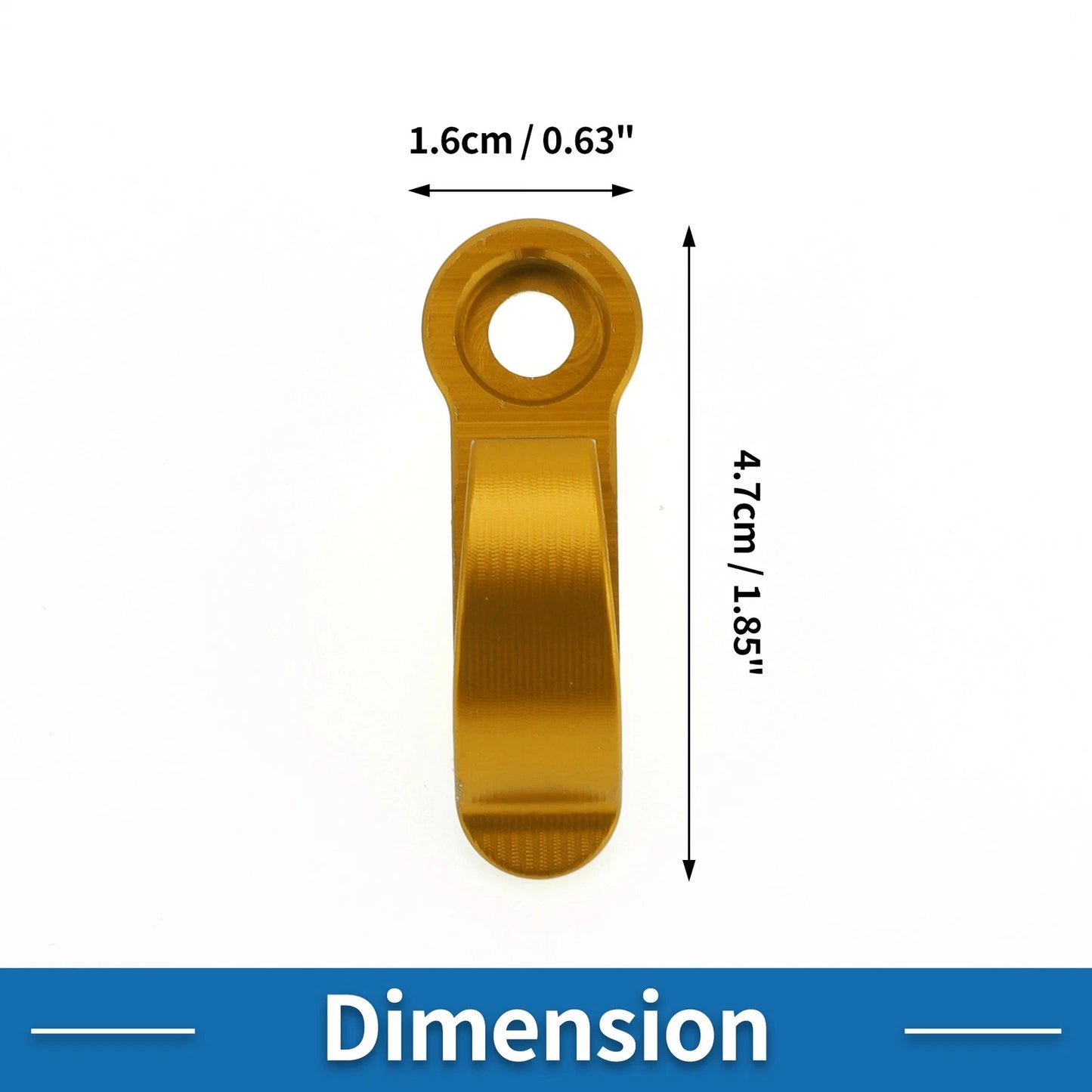 Handlebar Hook CNC Aluminum Gold Tone for Motorcycle