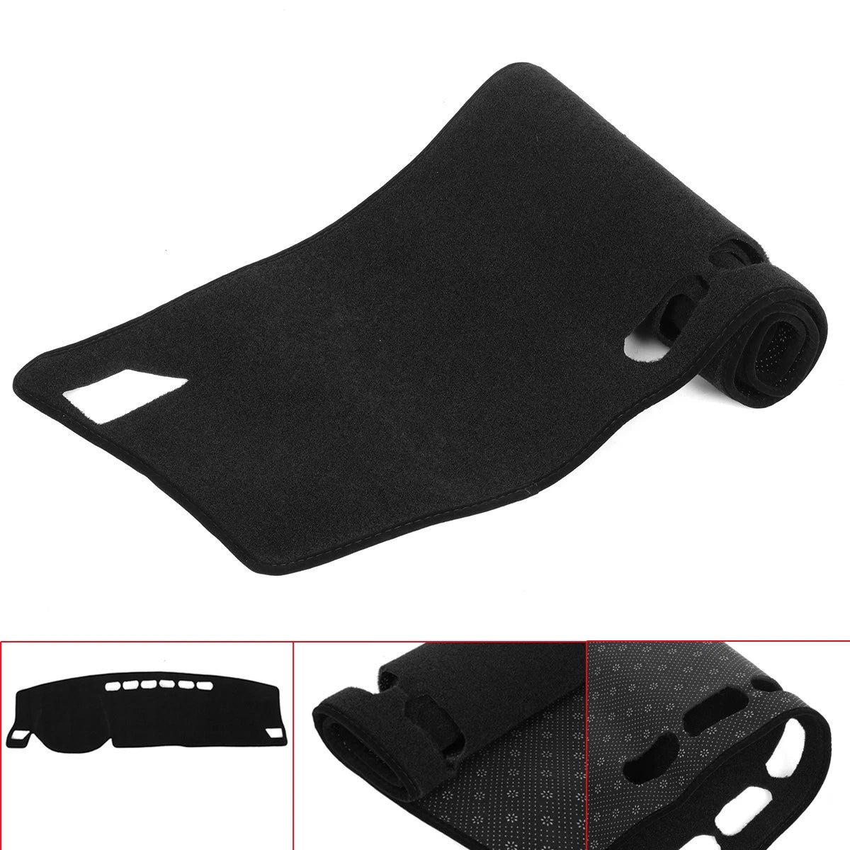 Black Dashboard Pad Dash Cover Mat Anti-Slip for Haval Jolion (2021–2022)