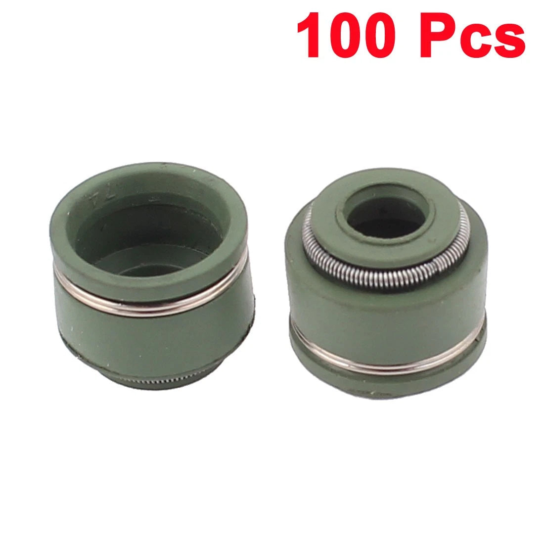 100 x 5mm Inner Dia Metal Rubber Engine Valve Stem Oil Seal for Car Motorcycle