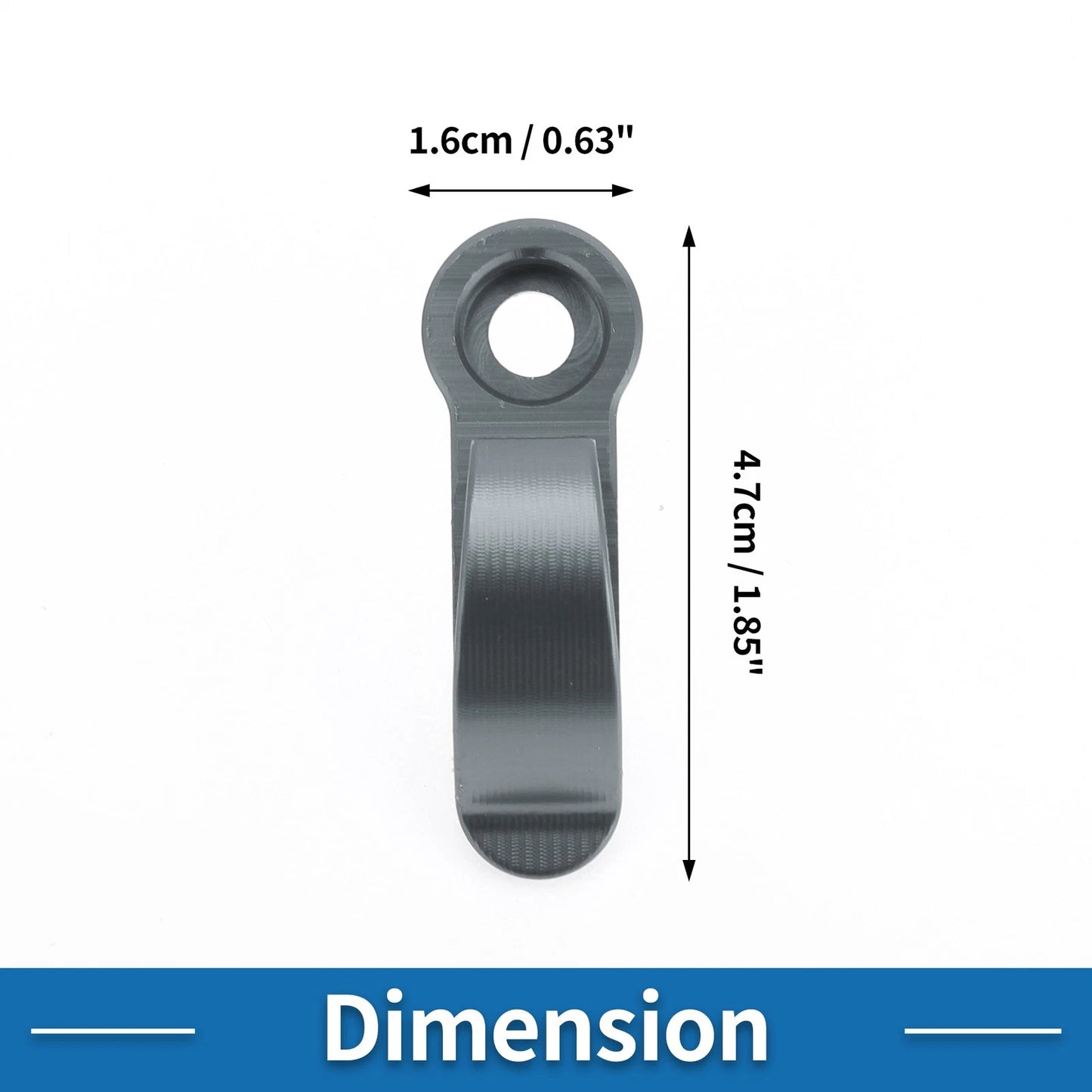 Handlebar Hook / 1 x / Titanium Tone Helmet CNC Hanging Hook for Motorcycle