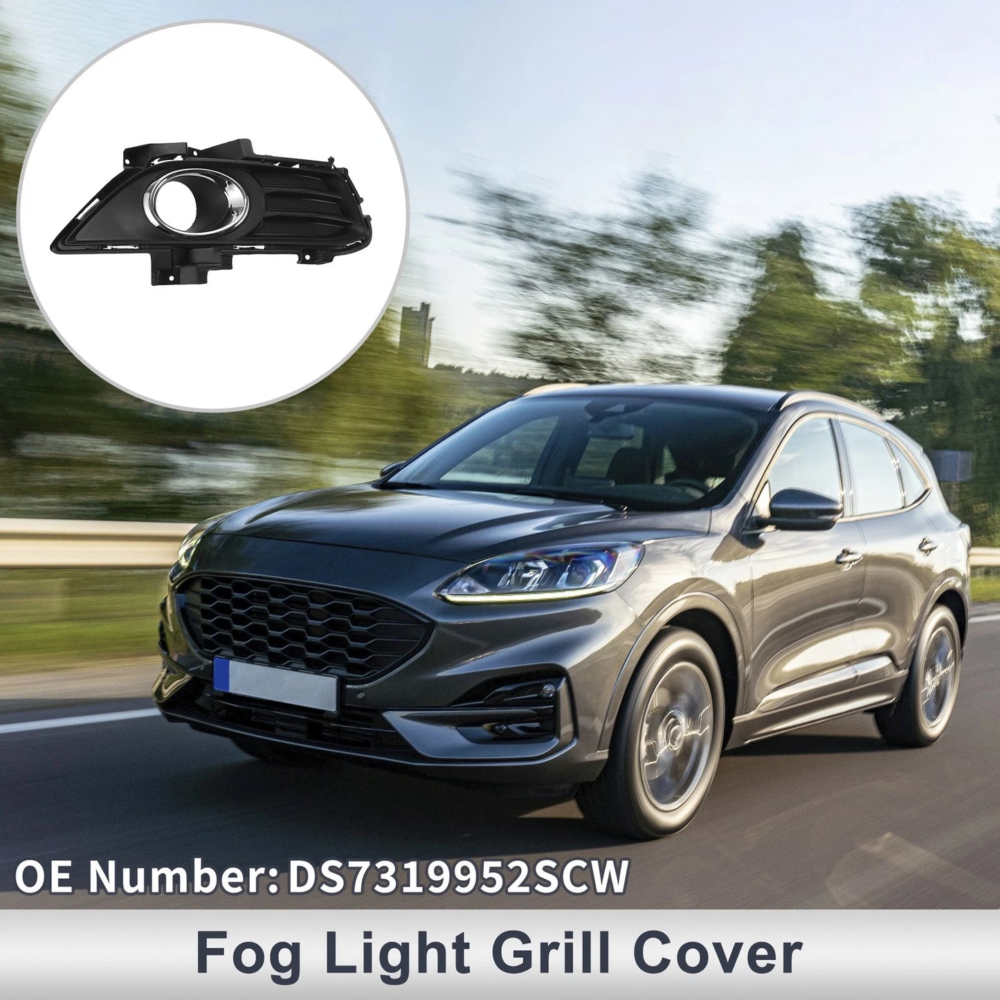 Front Right Fog Light Grill for Ford Fusion (2013-2016)
