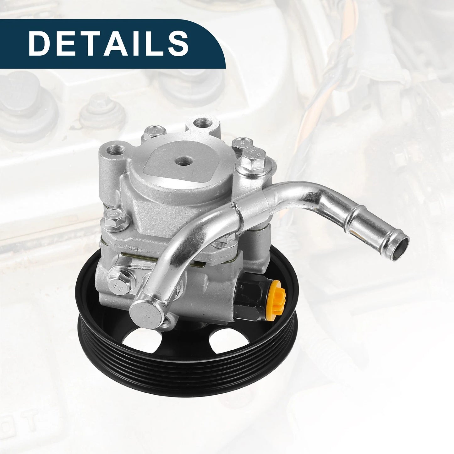 Power Steering Pump for Chevrolet Prizm with Pulley Black