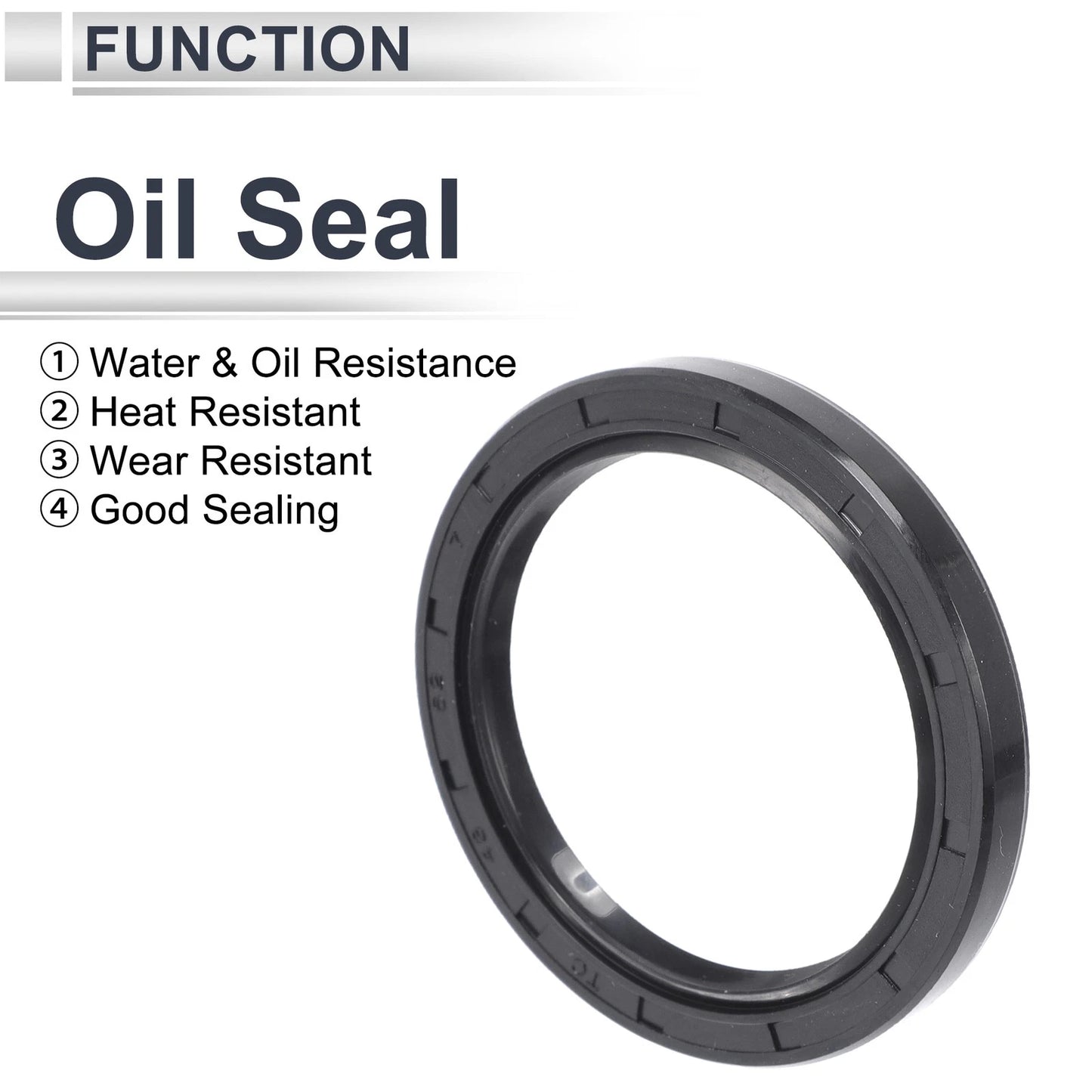 Oil Seal 48x62x7mm 5 Pcs Seal Ring Rotary Shaft Seal NBR Rubber for Auto