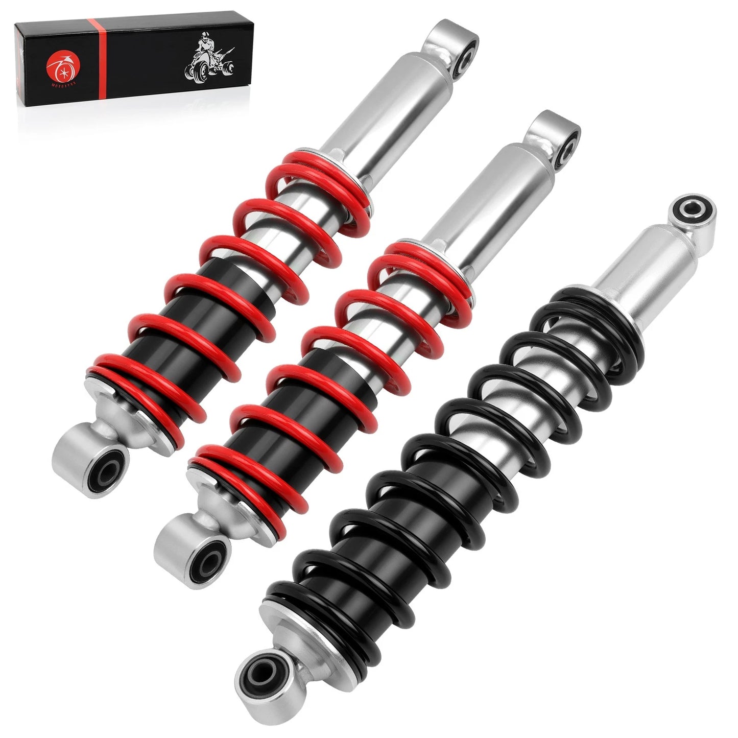 3 Pack Front/Rear Shock Absorbers for Honda TRX250X 2009-2020