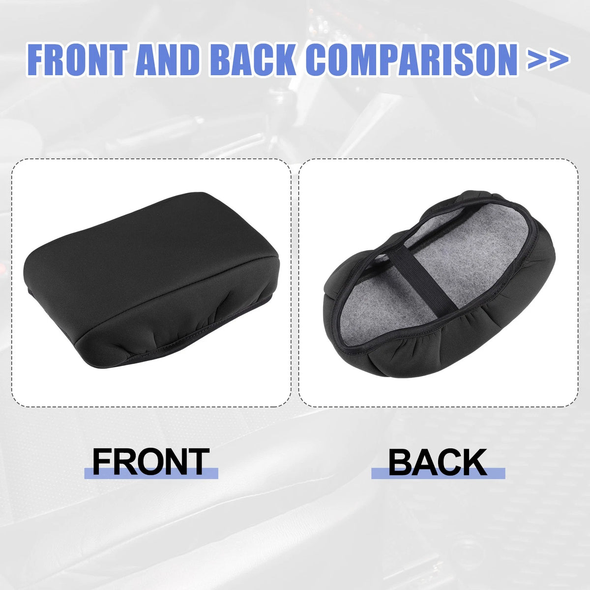 Center Console Armrest Box Cover for Toyota Corolla (2013-2023) Black
