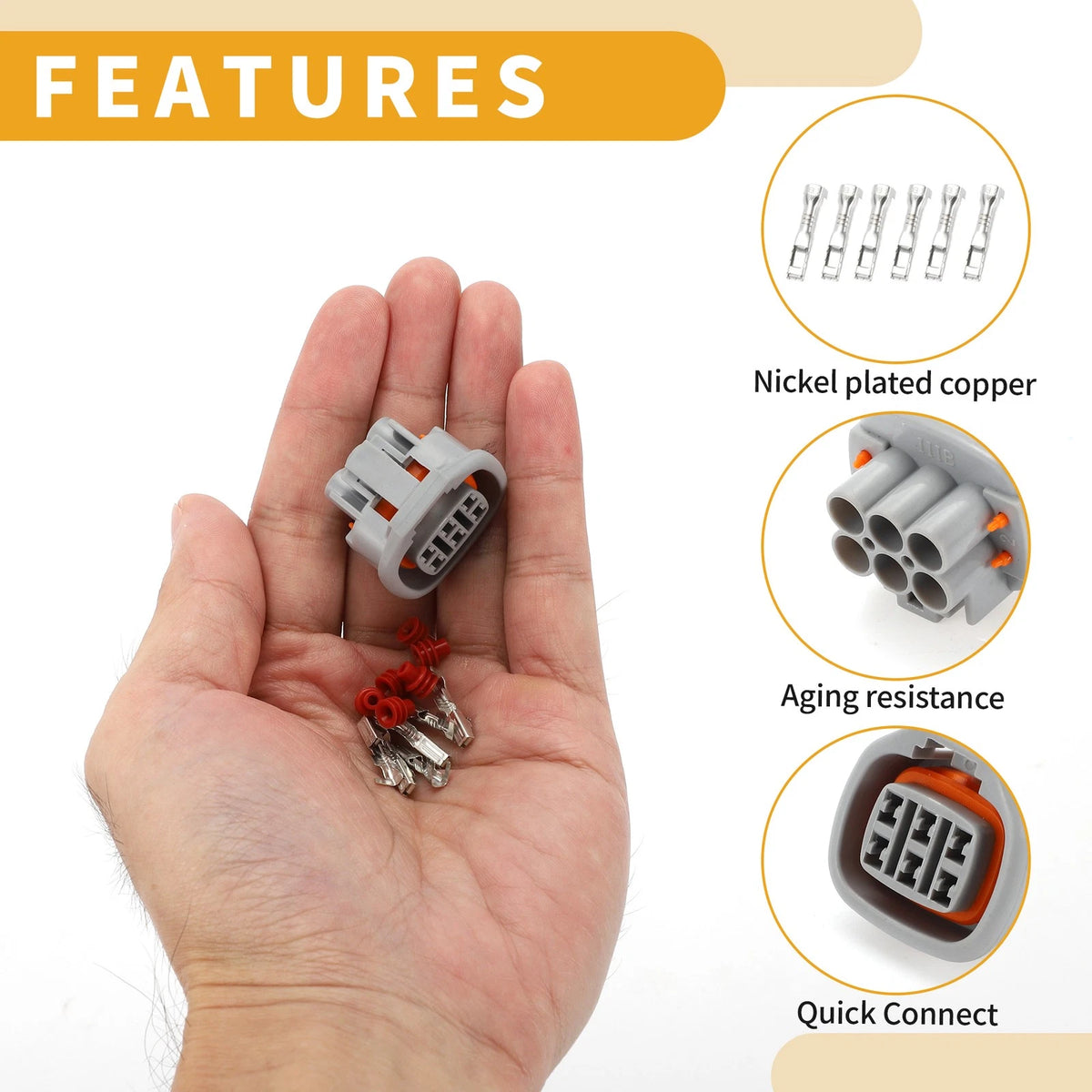 6 Pin Idle Air Control Valve Connector for Toyota 1JZ 2JZ