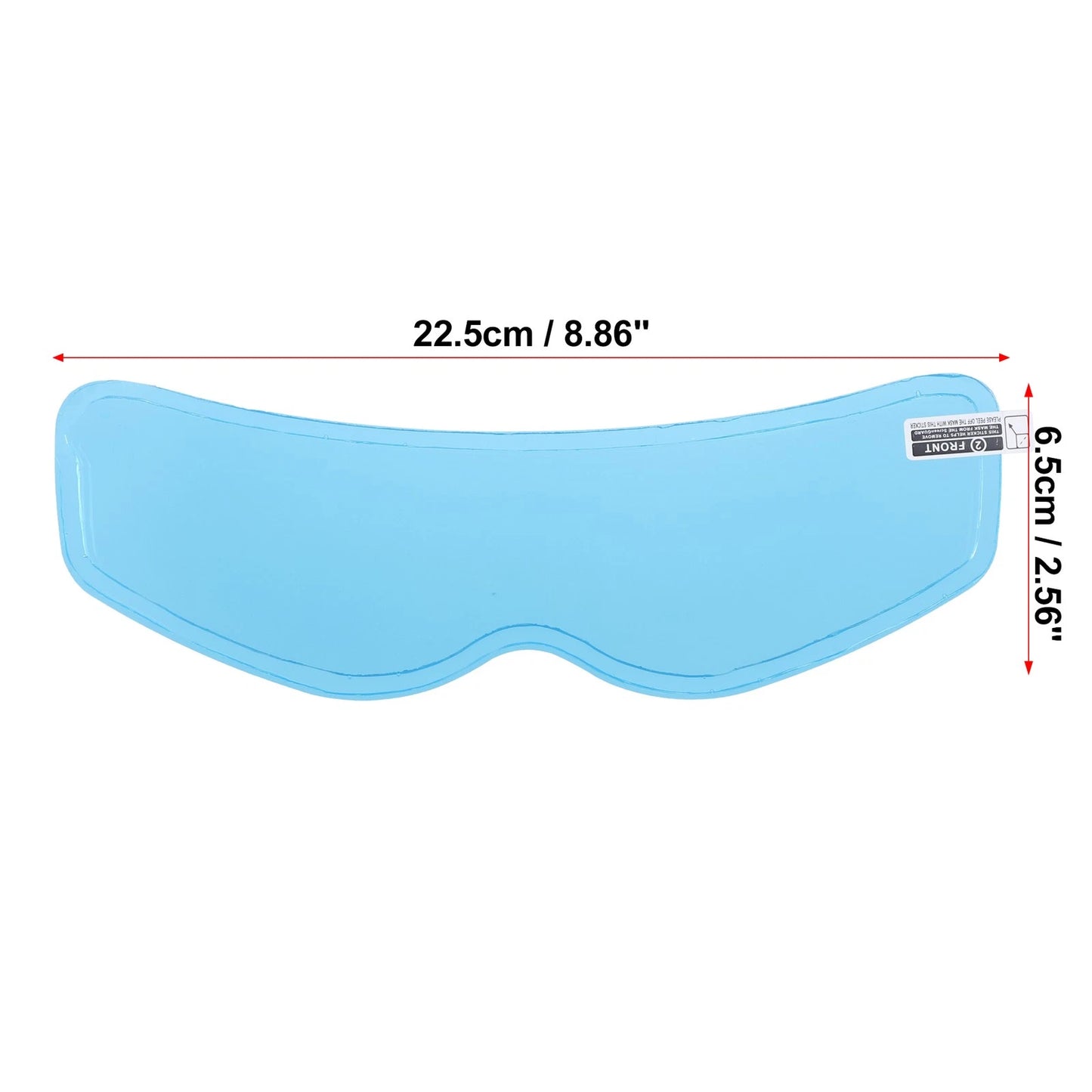 2 x 8.86x2.56 Helmet Rain Film Anti Rain Shield Lens Stickers for Motorcycle