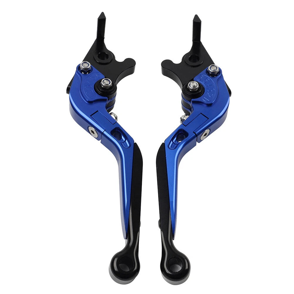 Blue Extendable Brake Clutch Levers for Kawasaki Ninja 650R ER6F ER6N (2006-2018)