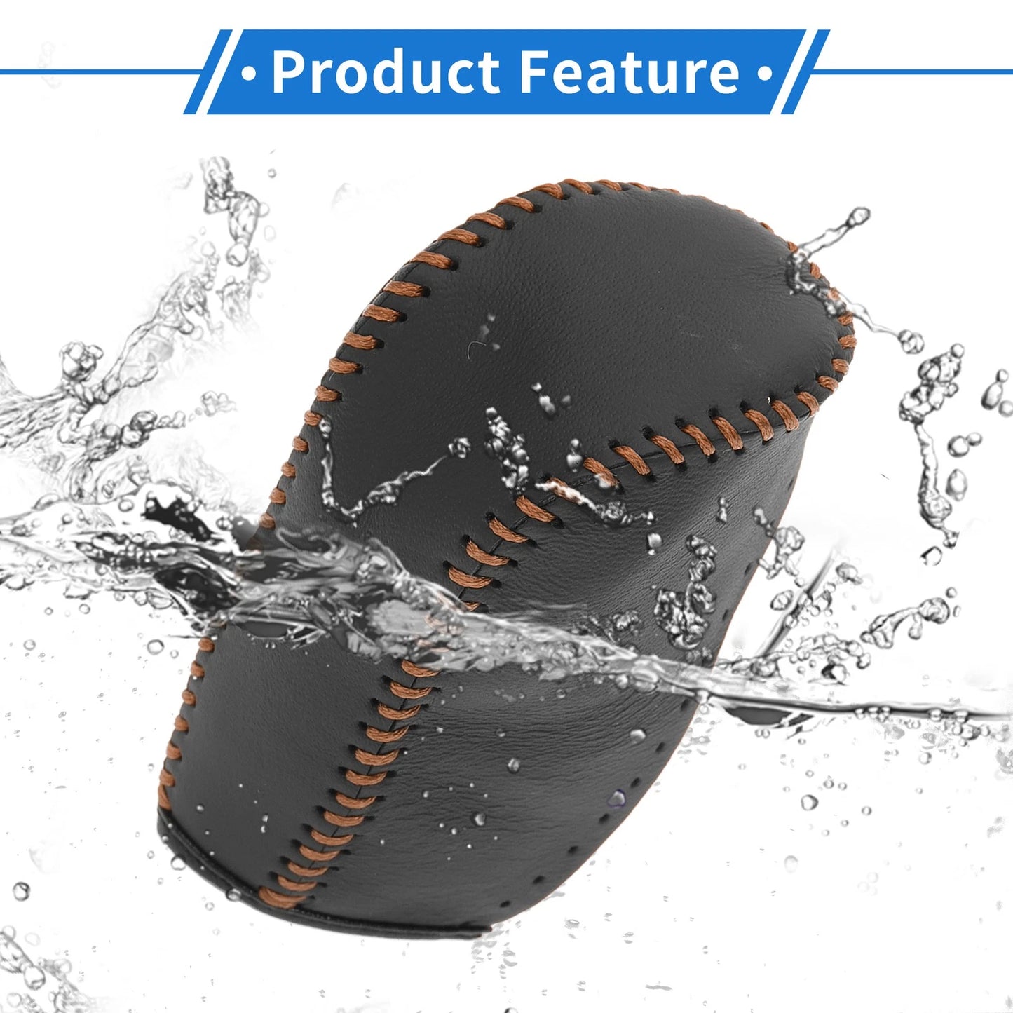 Car Gear Shift Knob Cover for Hyundai Tucson 2010-2013 - 1 x Black Brown
