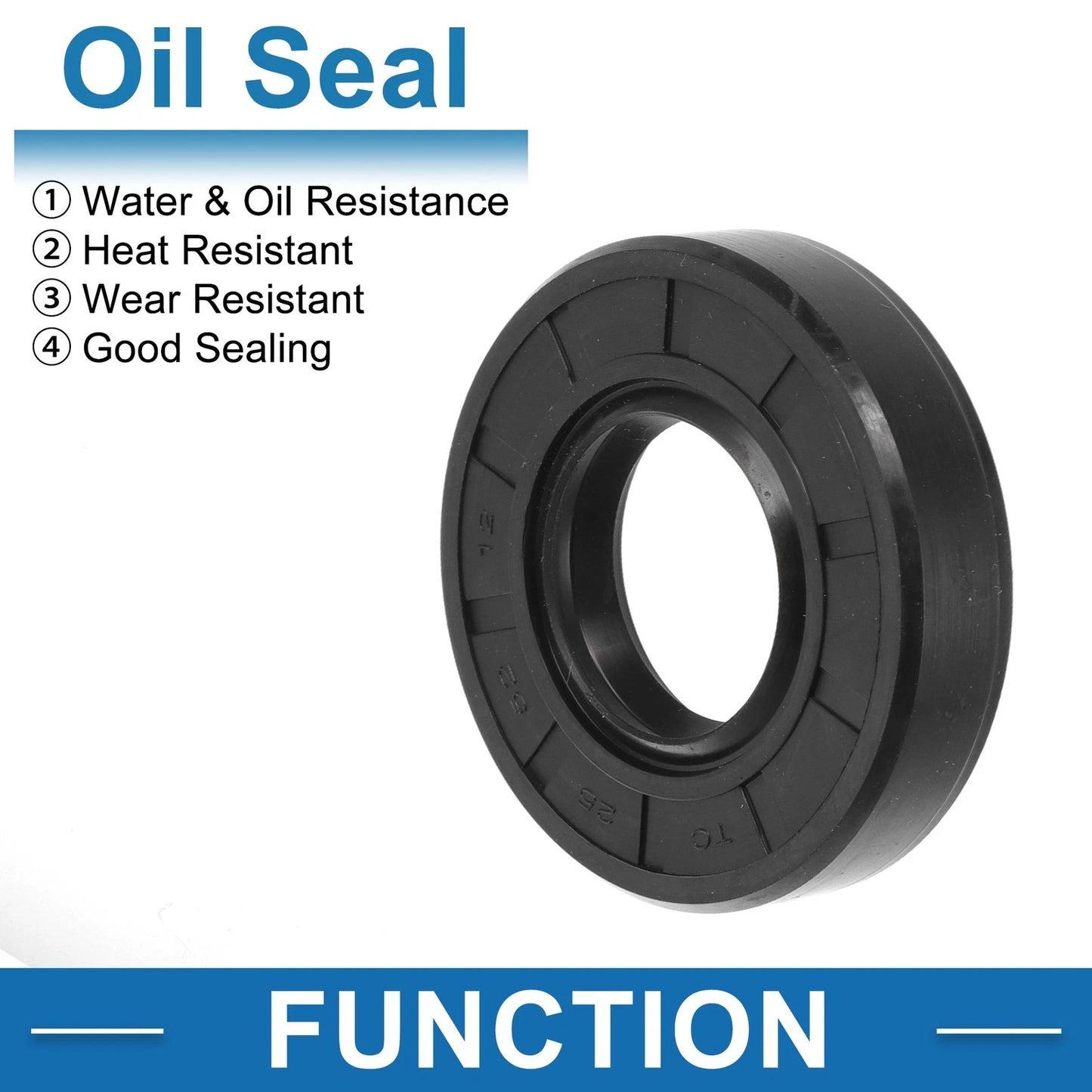 Oil Seal 25x52x12mm 5 Pcs Seal Ring Shaft Seal Nitrile Rubber for Automotive
