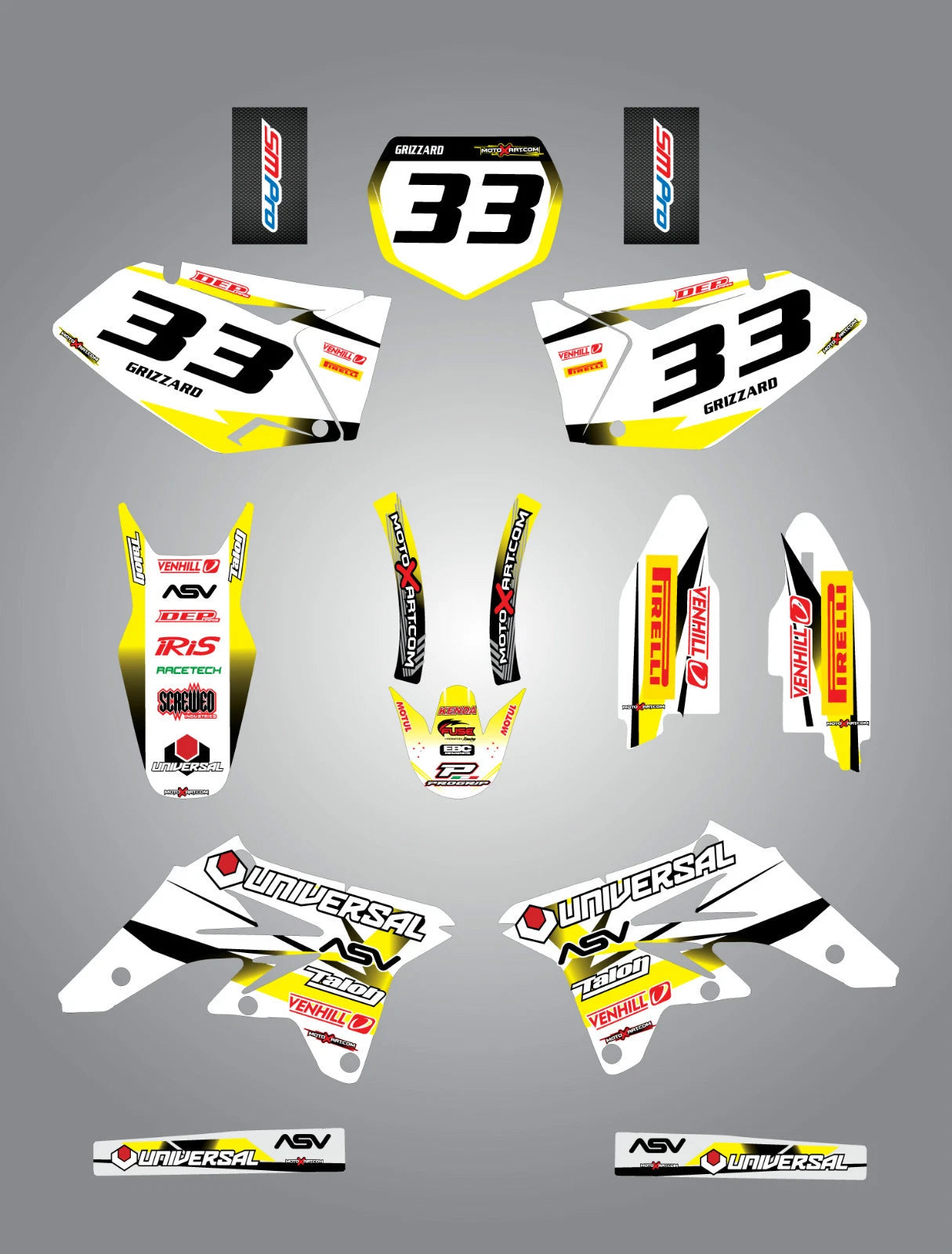 Custom Graphic Kit for Suzuki RMZ 250 (2007-2009)