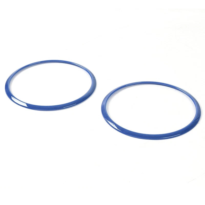 Blue Roof Speaker Trim Rings Covers for Jeep Wrangler JK (2007-2014)