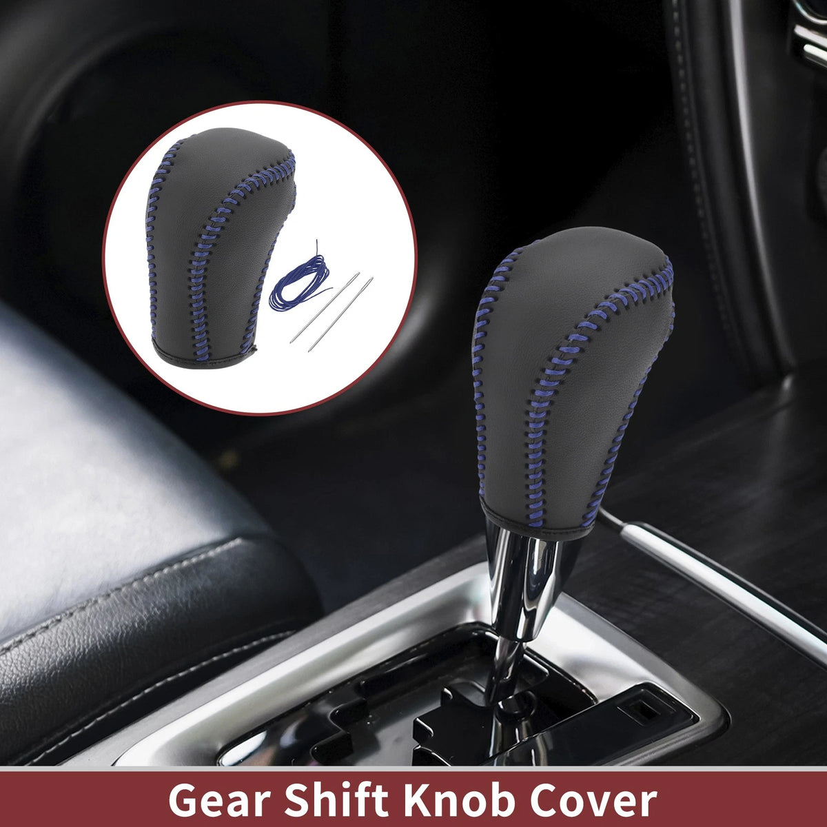 Car Gear Shift Knob Cover for Mazda CX-5 (2013-2014) Black Blue