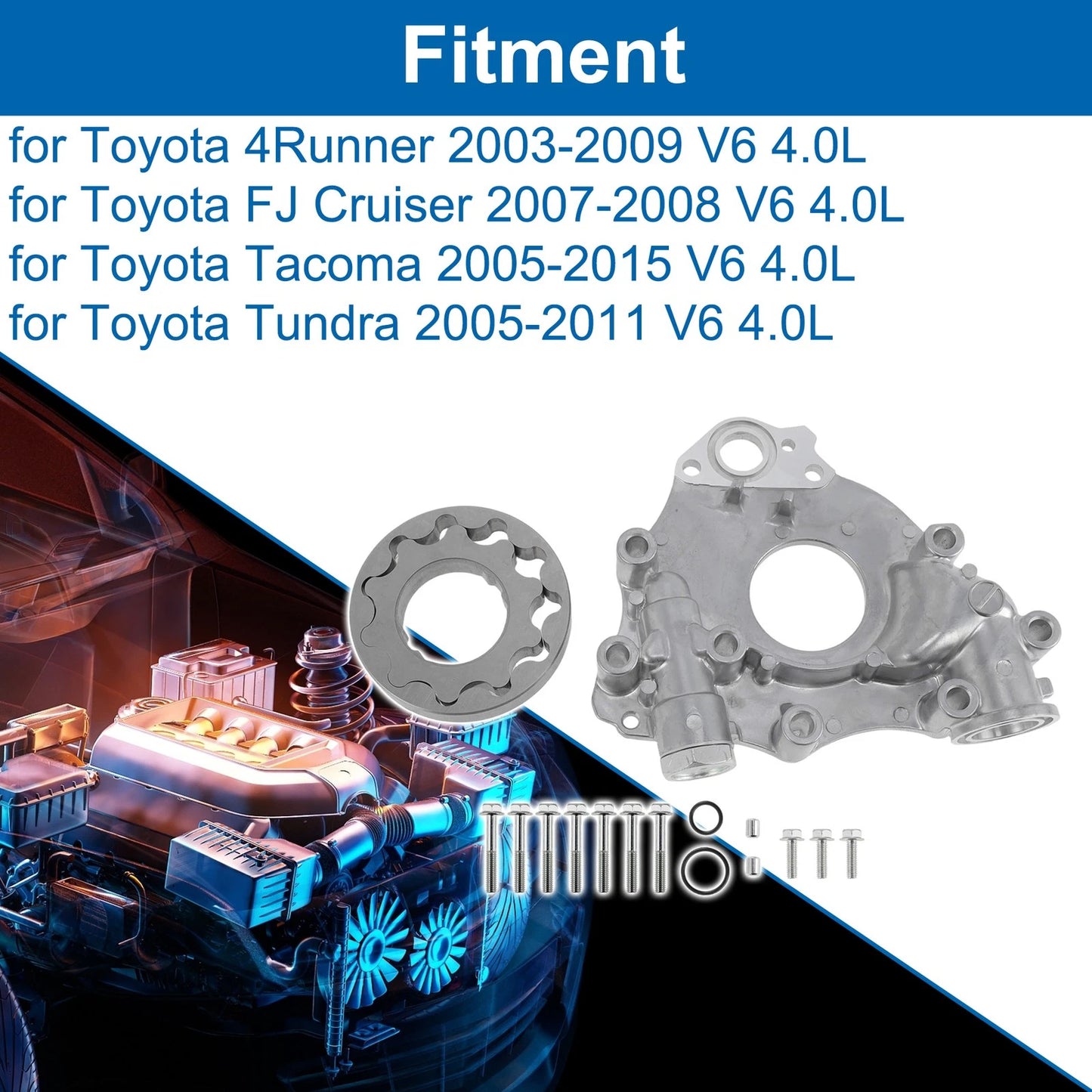 Engine Oil Pump for Toyota 4Runner V6 4.0L (2003-2009)