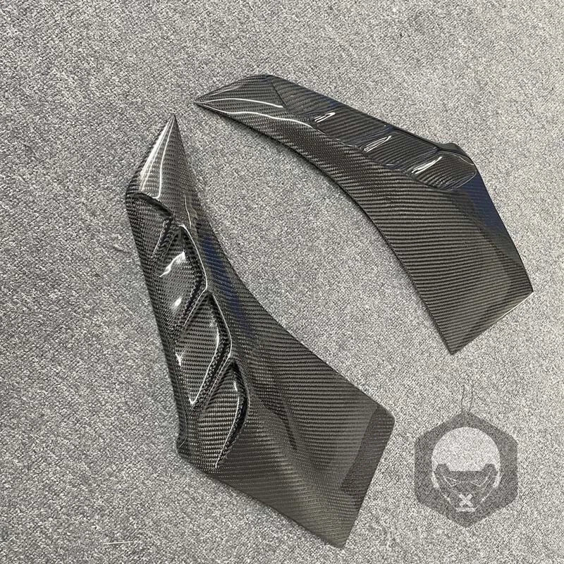 Real Carbon Fiber Side Fender Spoiler Cover Trim Fit For BMW X6 G06 2020-2024