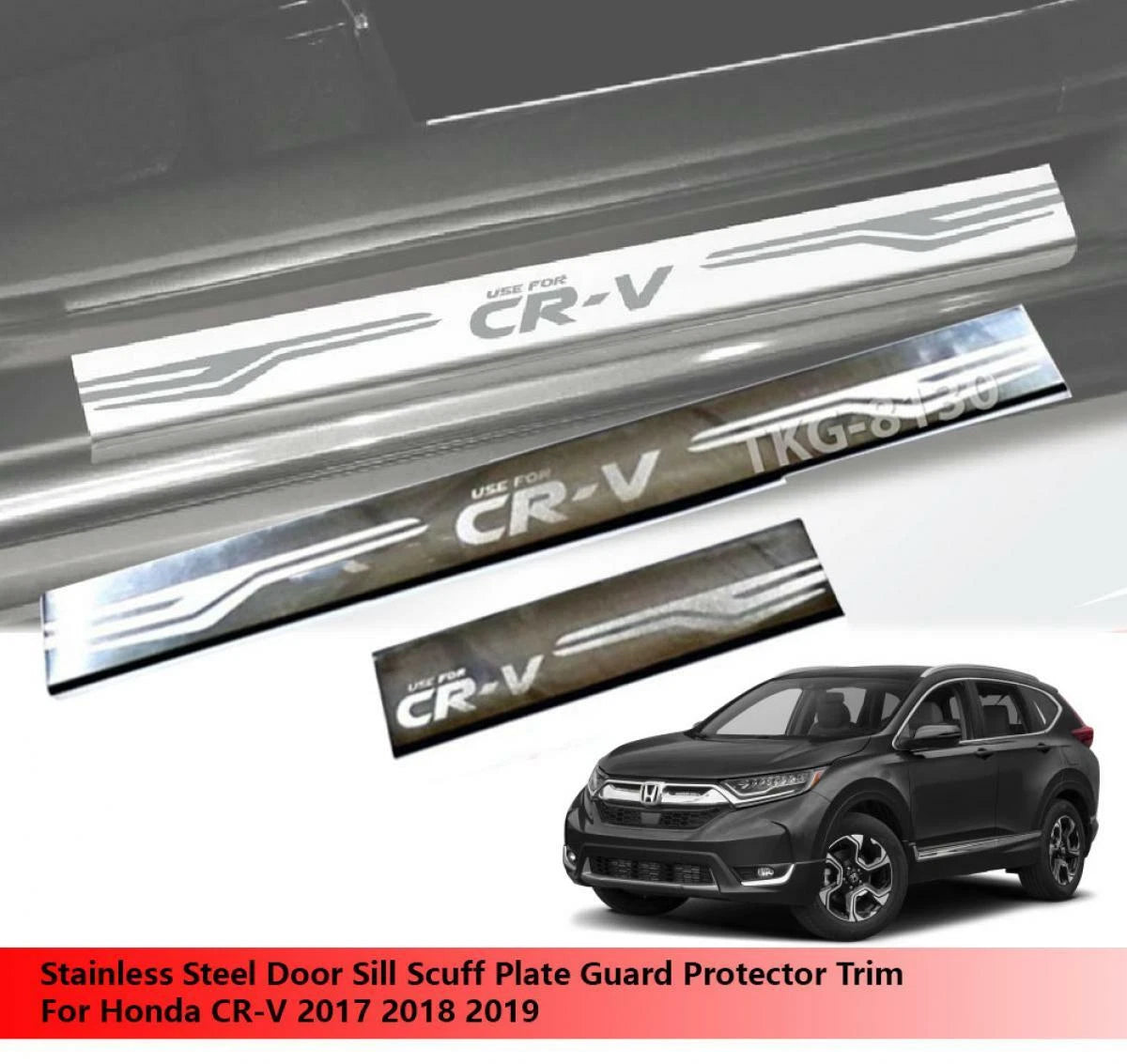 Door Sill Trim Protectors for Honda CR-V (2017-2019)