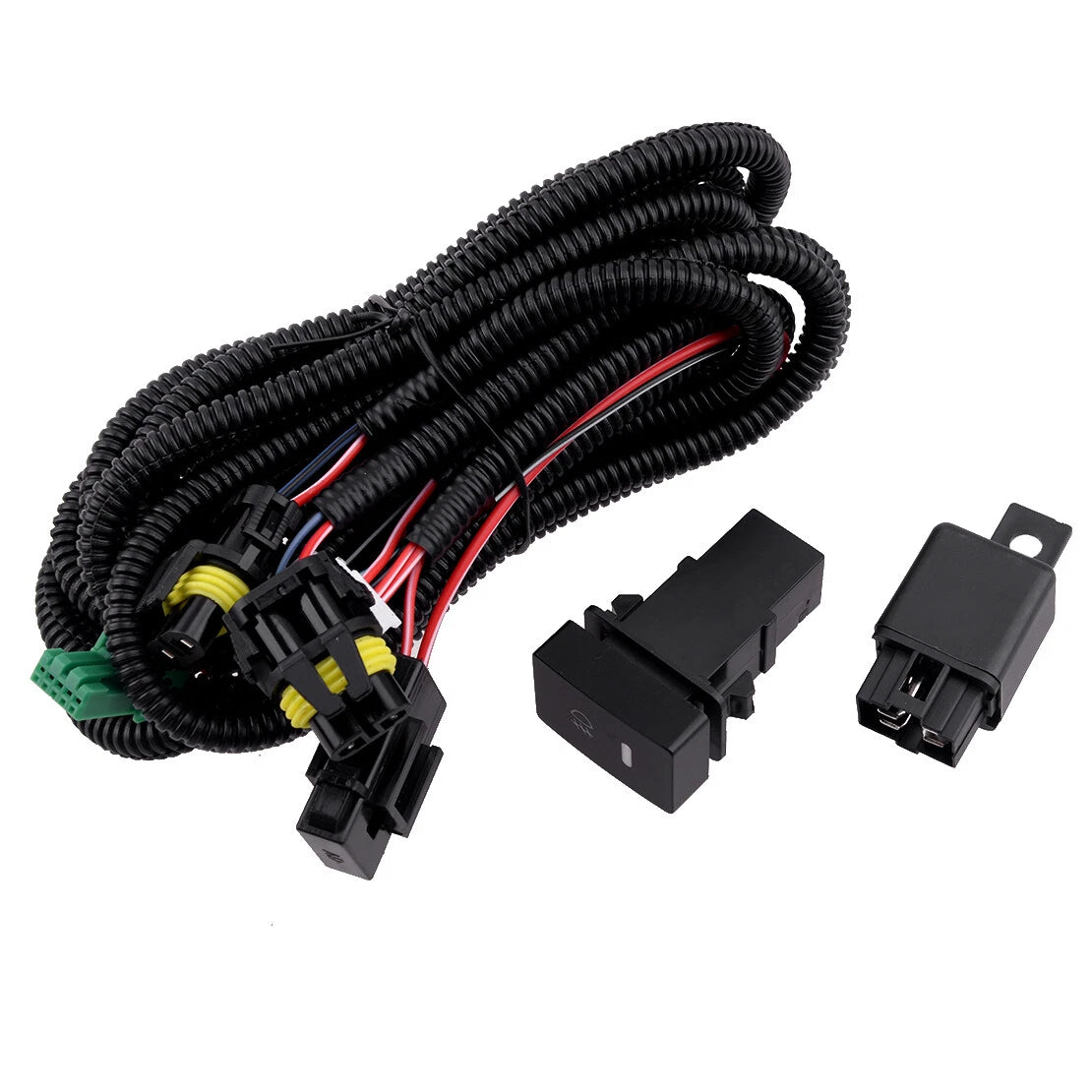 H11 Fog Light Wiring Harness Switch Relay for Ford Focus, Infiniti, Nissan
